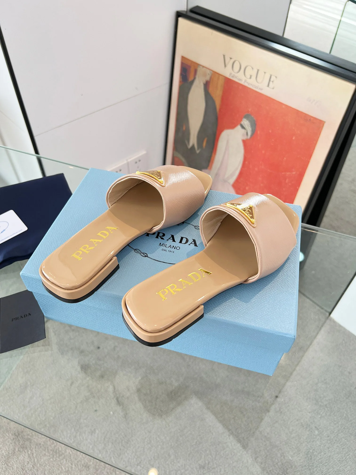 Шлепанцы Женские Prada 11386443