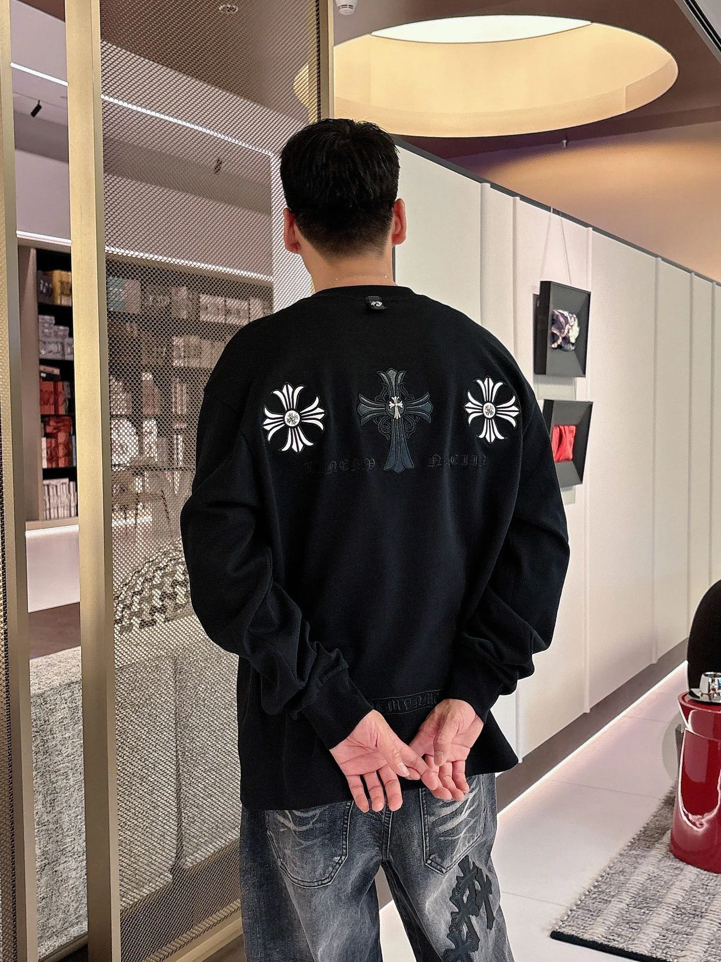 Лонгсливы Мужские Chrome Hearts 787766
