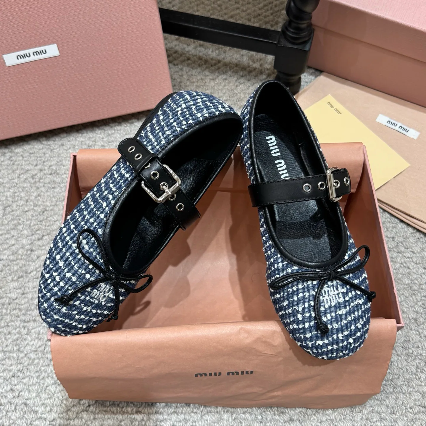 Балетки Женские Miu Miu 18676036