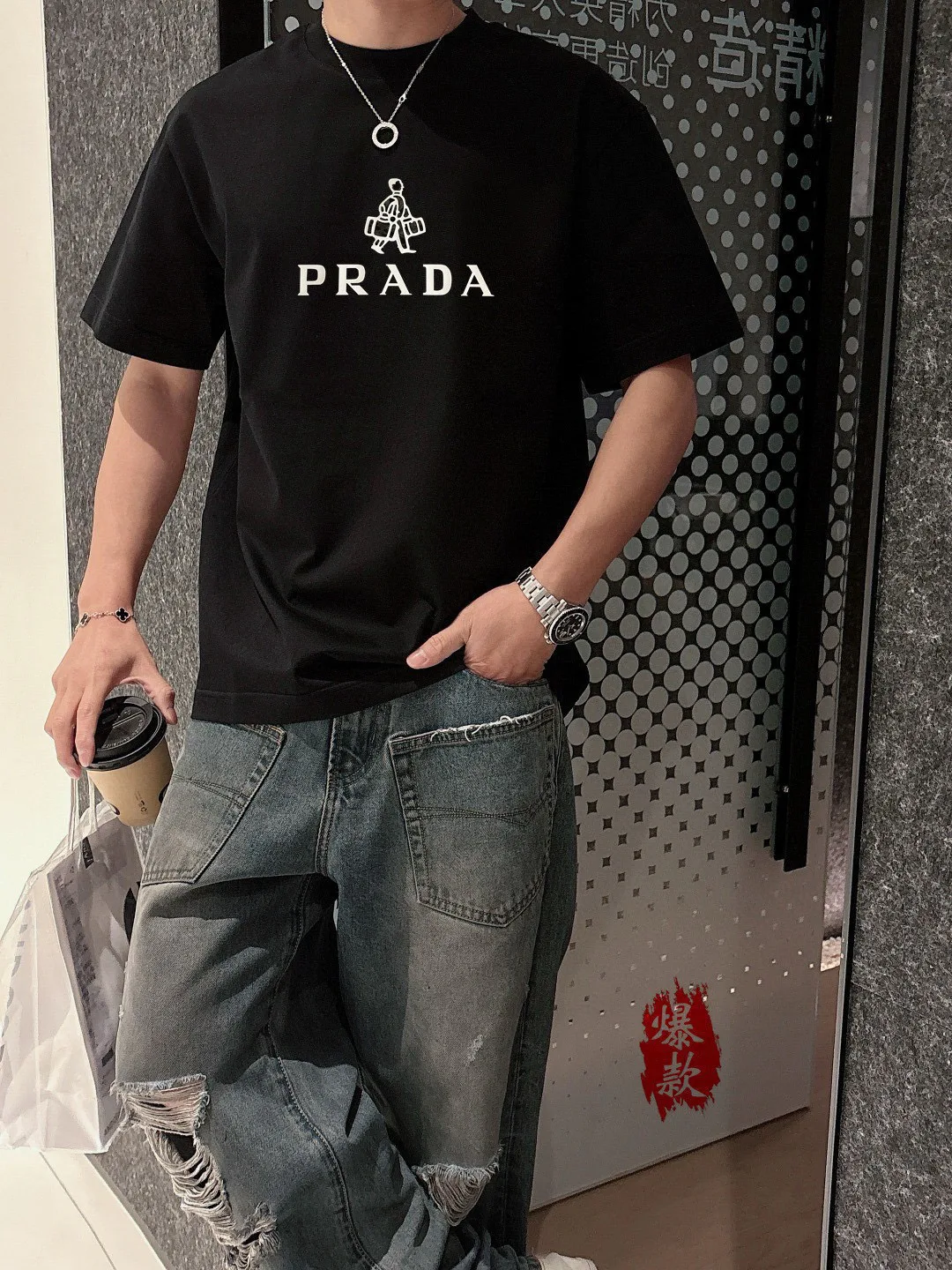 Футболки Мужские Prada 11411420