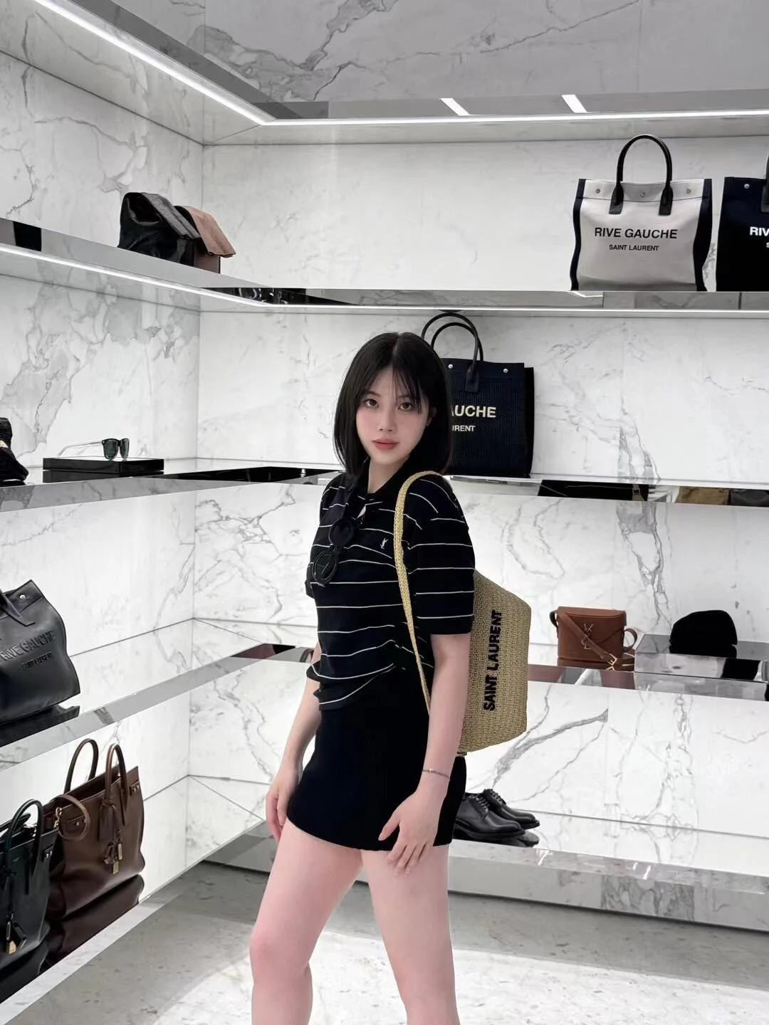 Футболки Мужские Saint Laurent 1265359