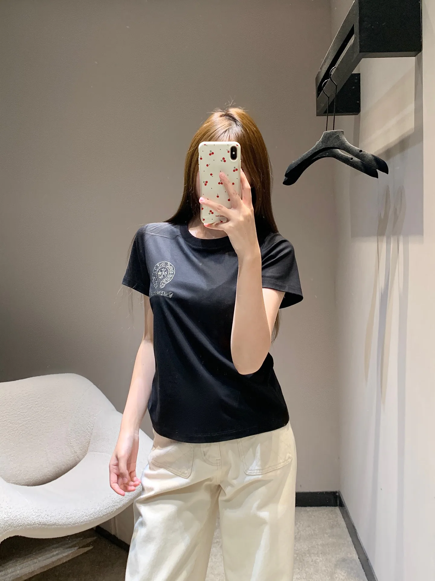 Футболки Женские Chrome Hearts 2292593