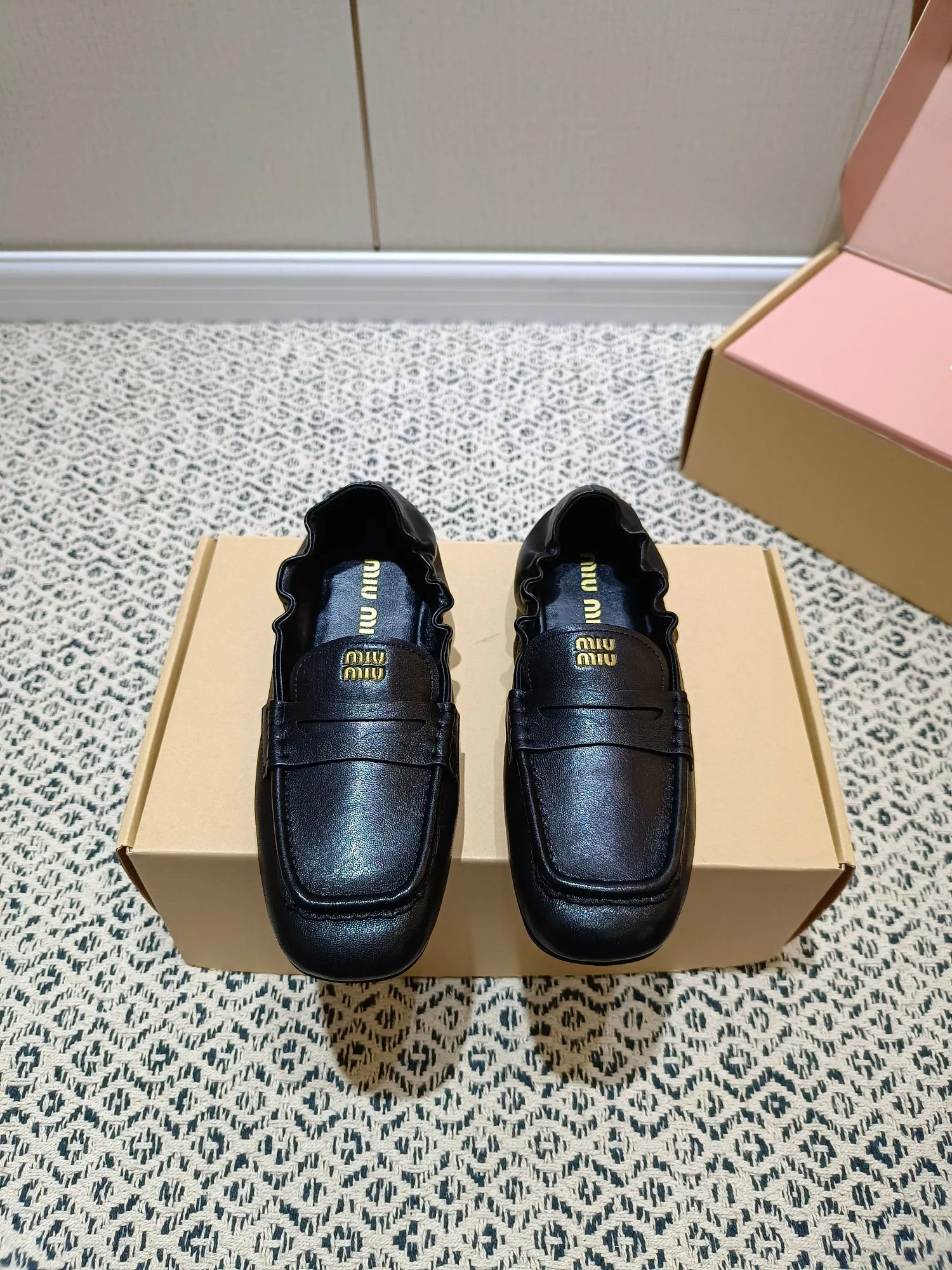 Мокасины Женские Miu Miu 393068