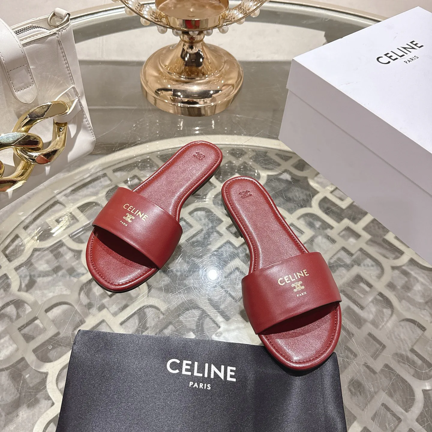 Шлепанцы Женские Celine 2375717