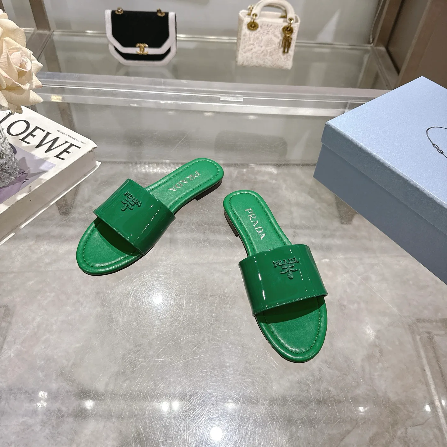 Шлепанцы Женские Prada 490964