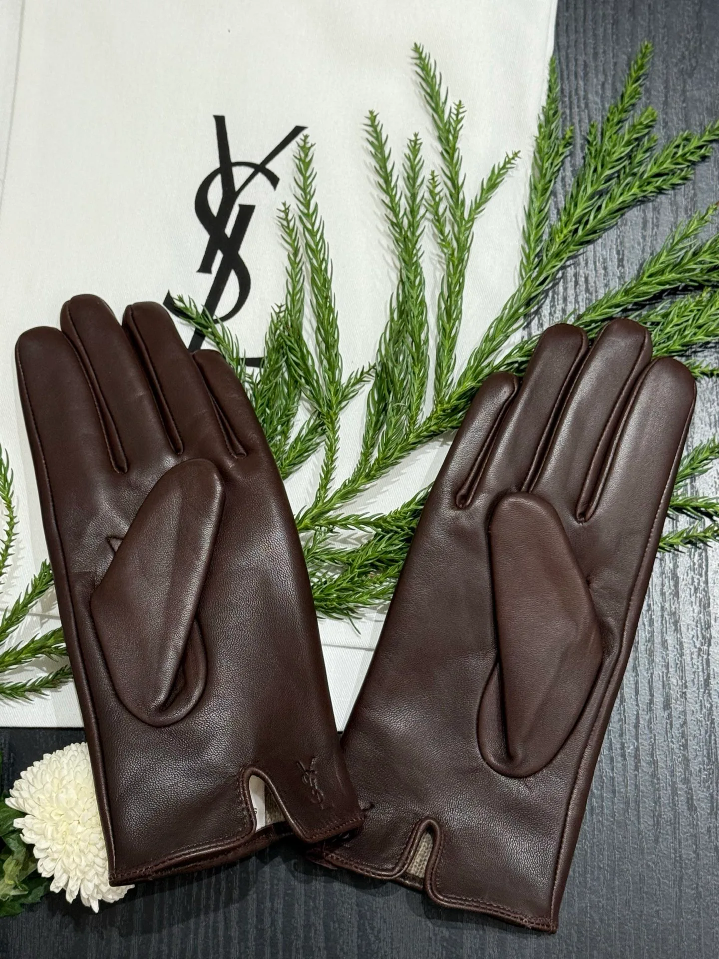 Перчатки Saint Laurent 453174