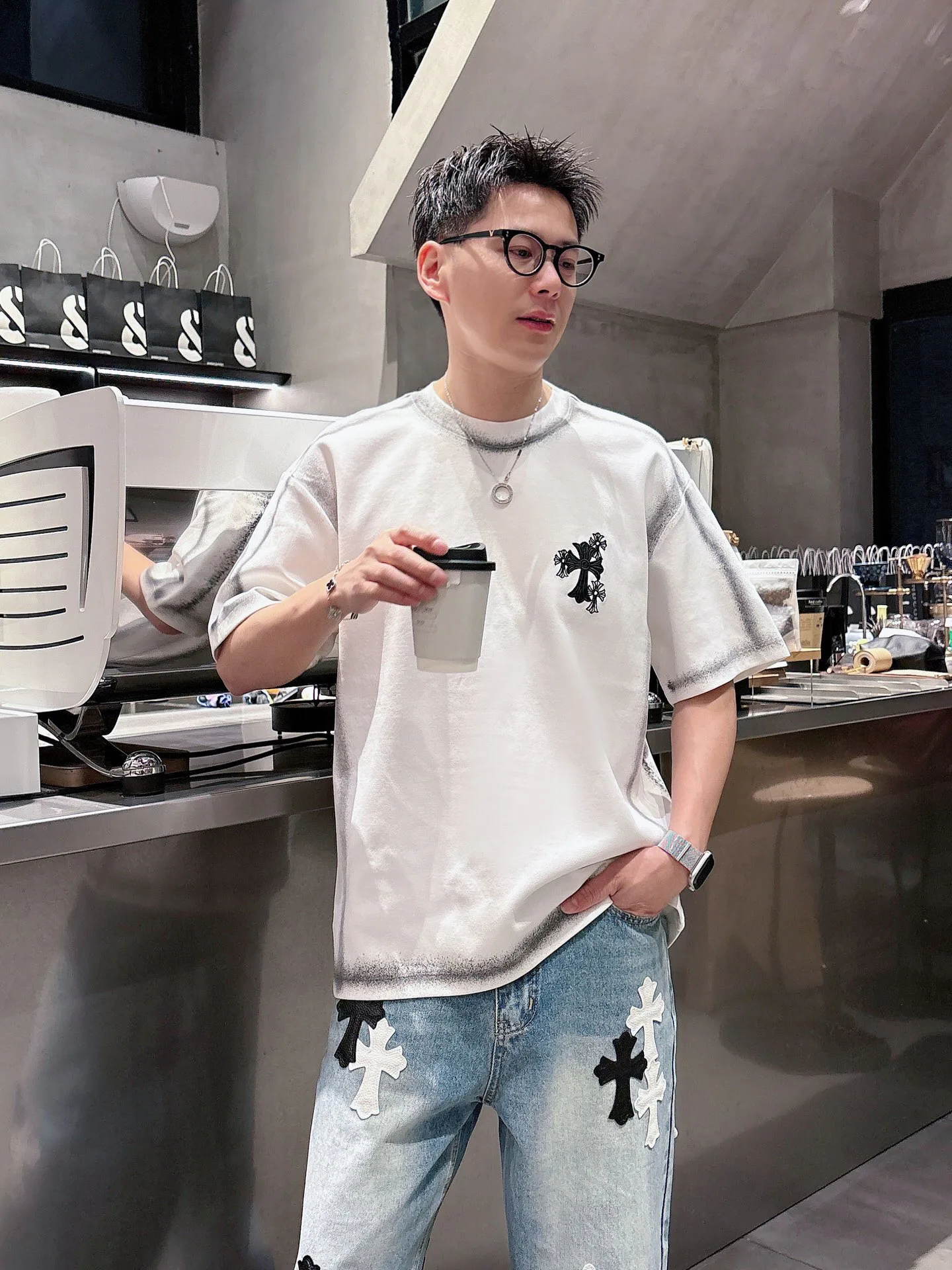 Футболки Мужские Chrome Hearts 11695030