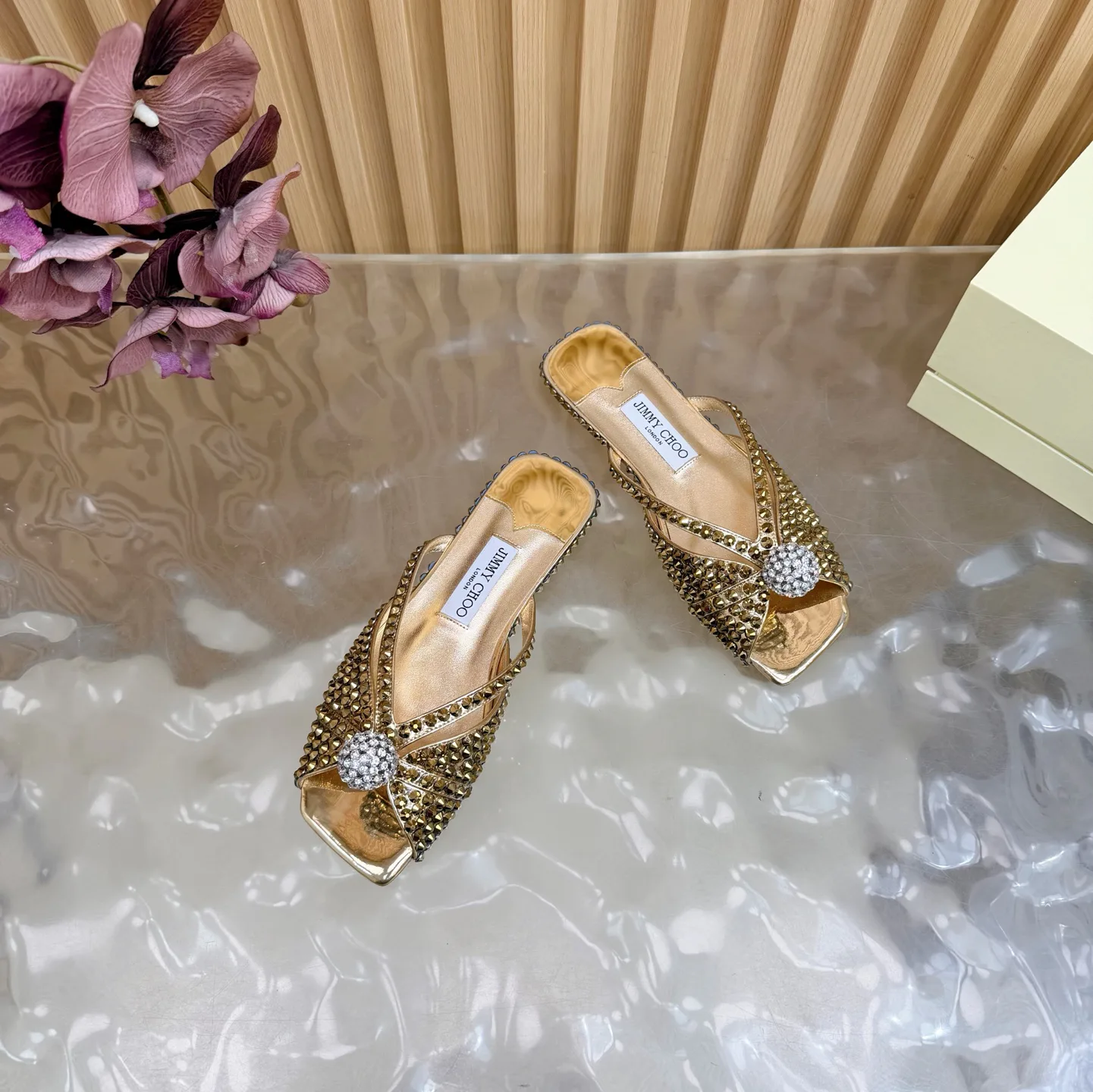 Шлепанцы Женские Jimmy Choo 629225