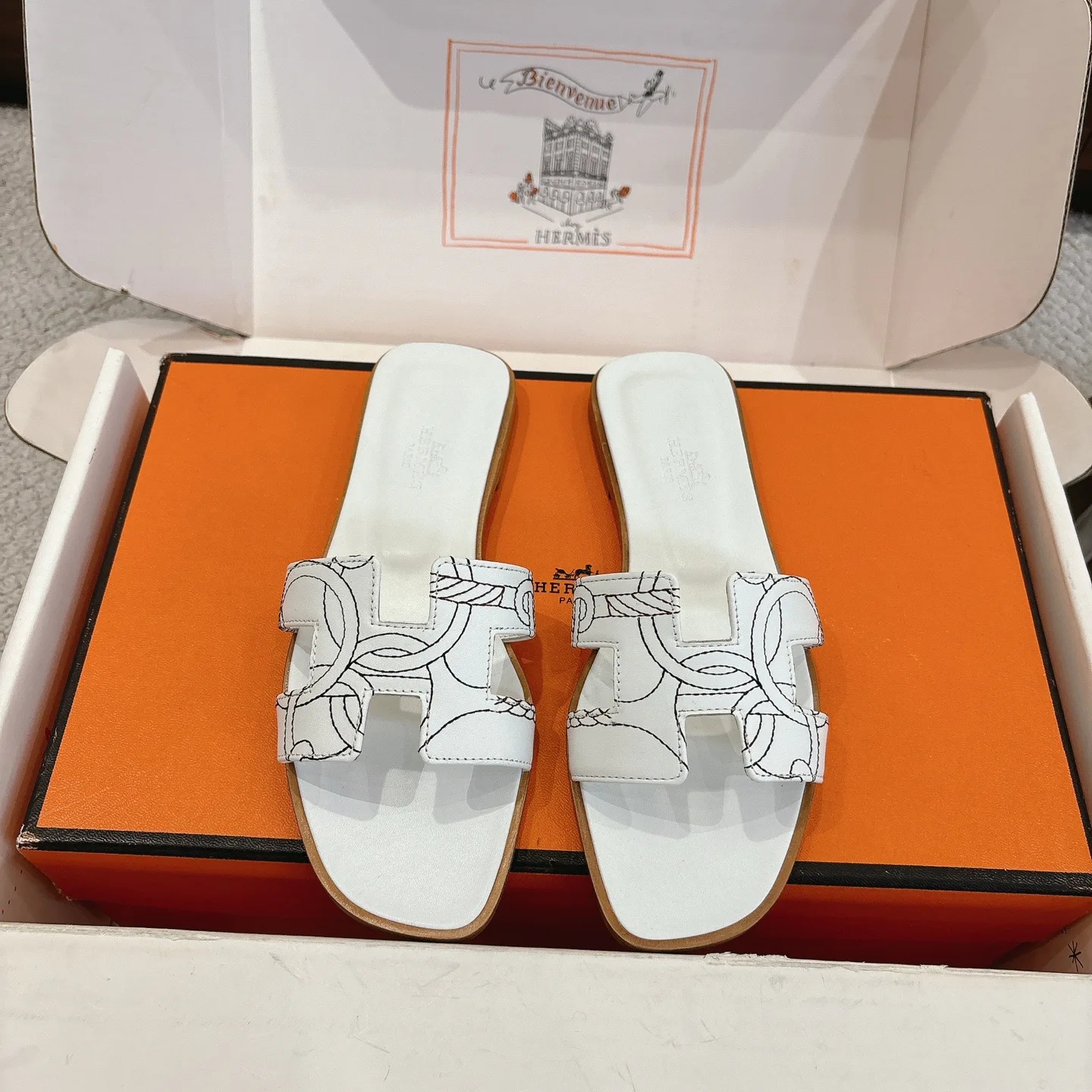 Шлепанцы Женские Hermes 879098