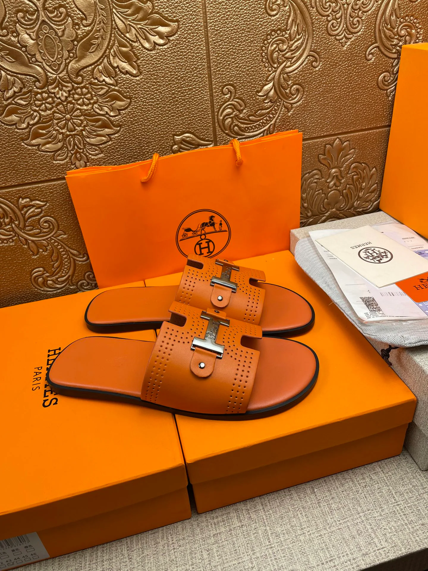 Шлепанцы Мужские Hermes 21130