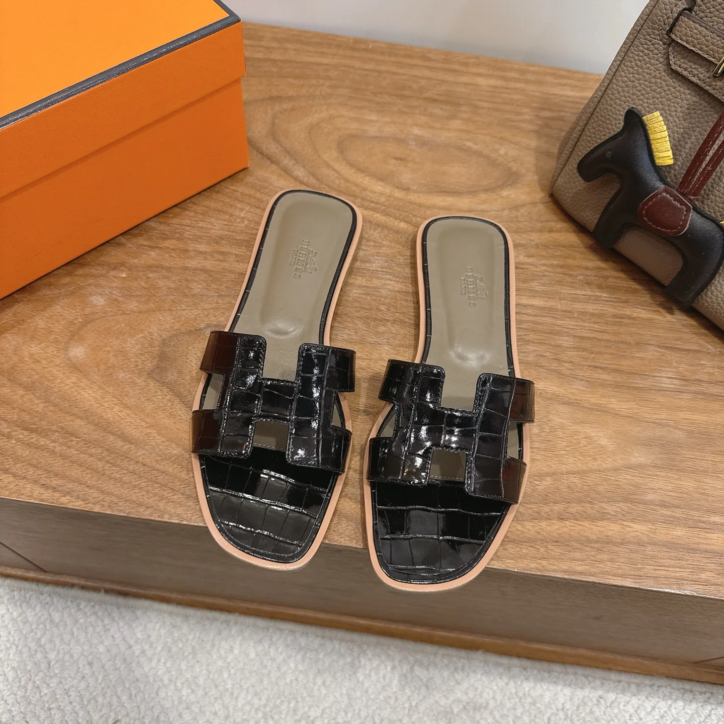 Шлепанцы Женские Hermes 1223548