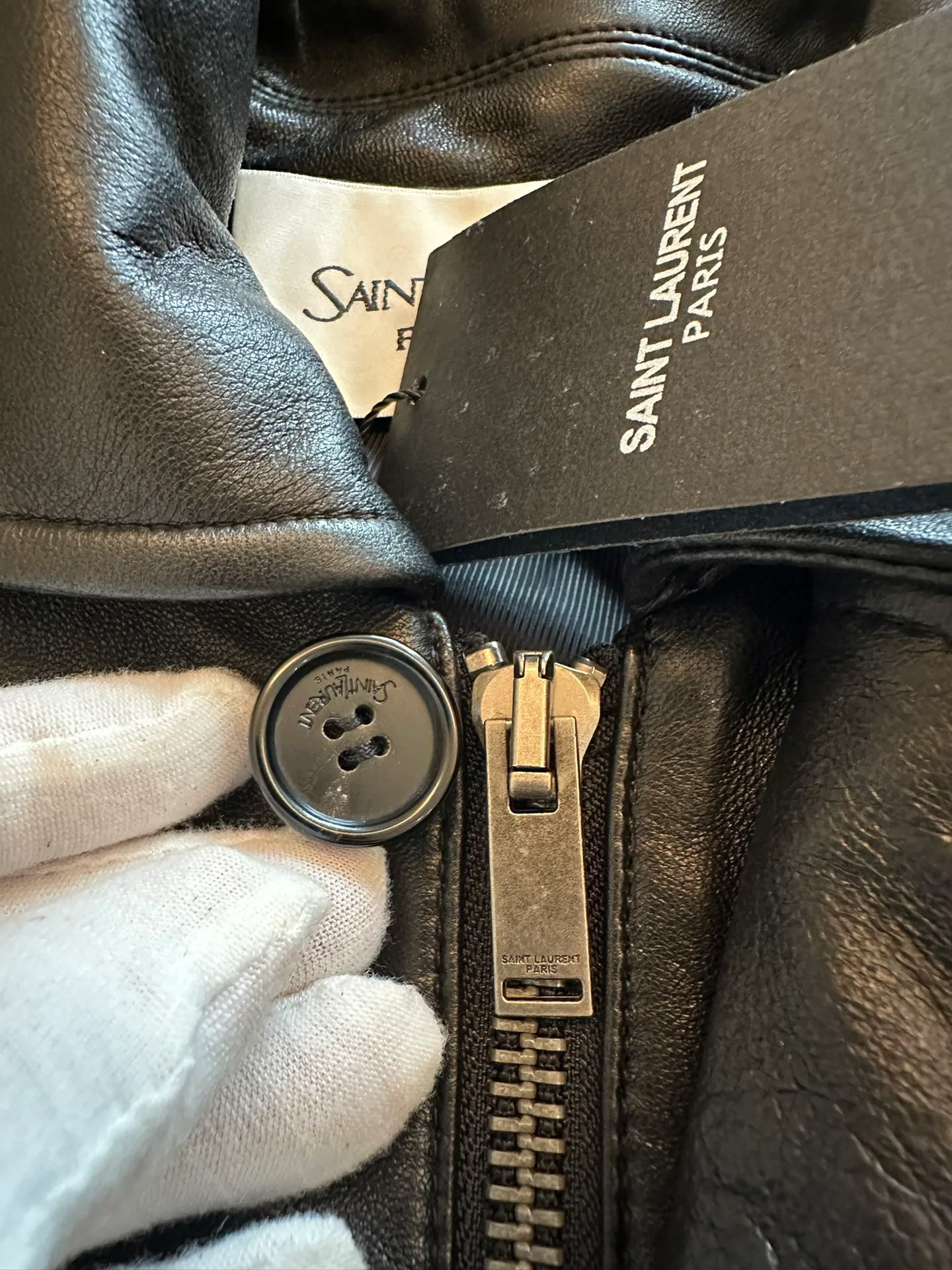 Кожаные Куртки И Дублёнки Женские Saint Laurent 11283454