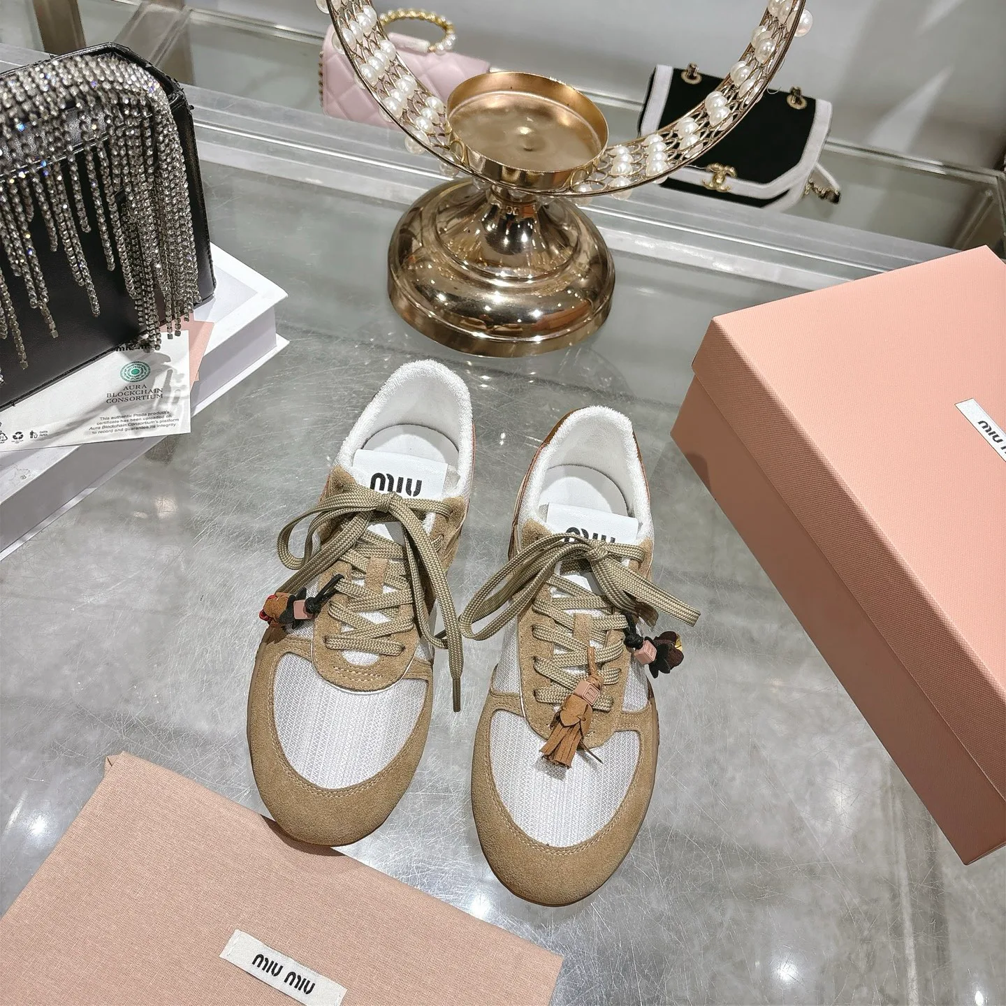 Кроссовки Женские Miu Miu 11019610