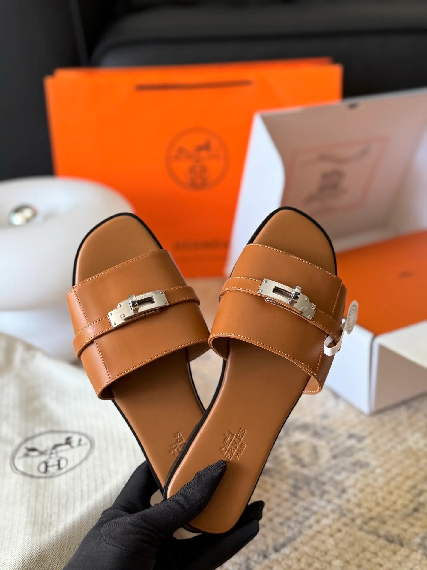 Шлепанцы Женские Hermes 14335135