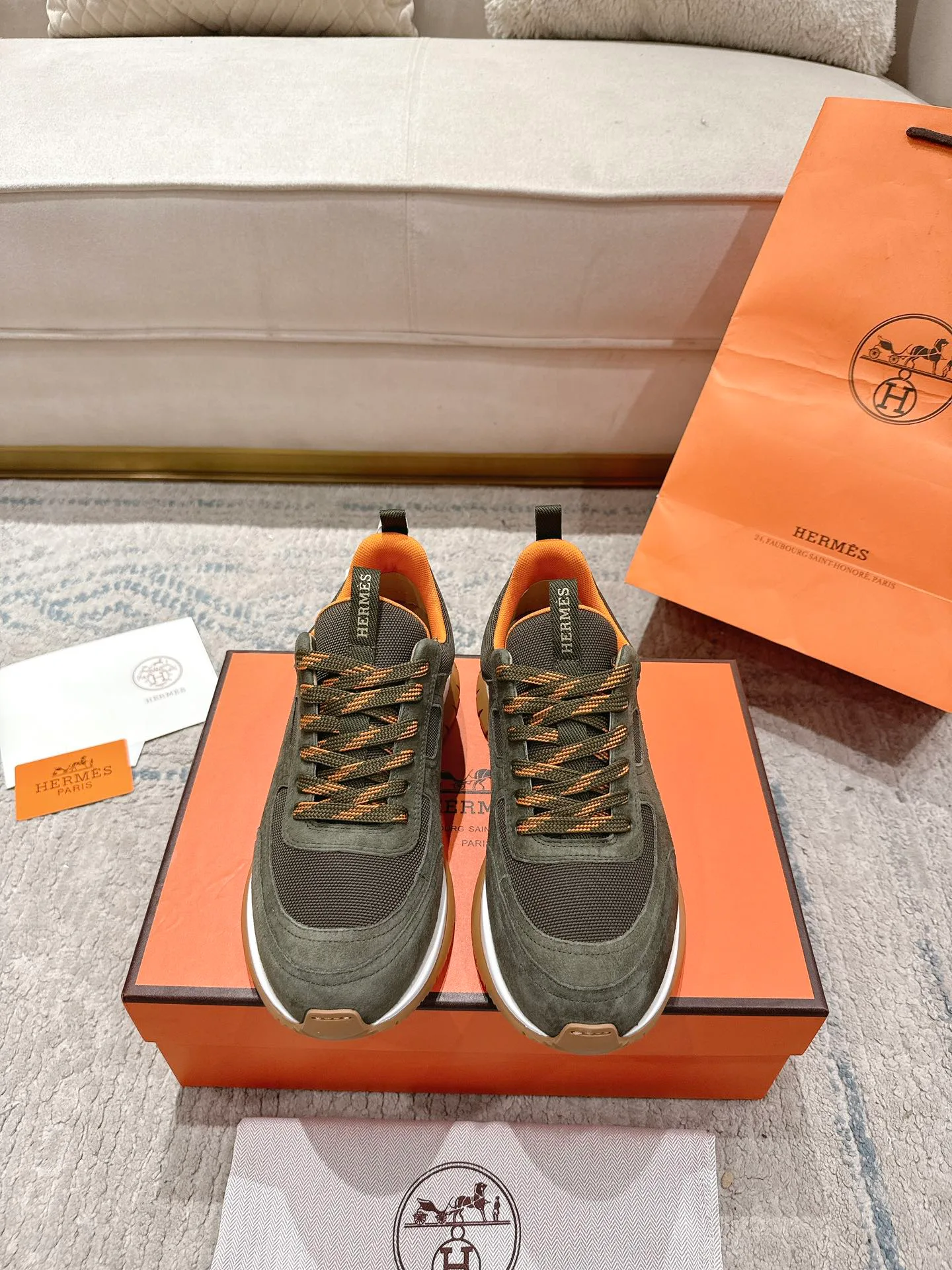 Кроссовки Мужские Hermes 12874760