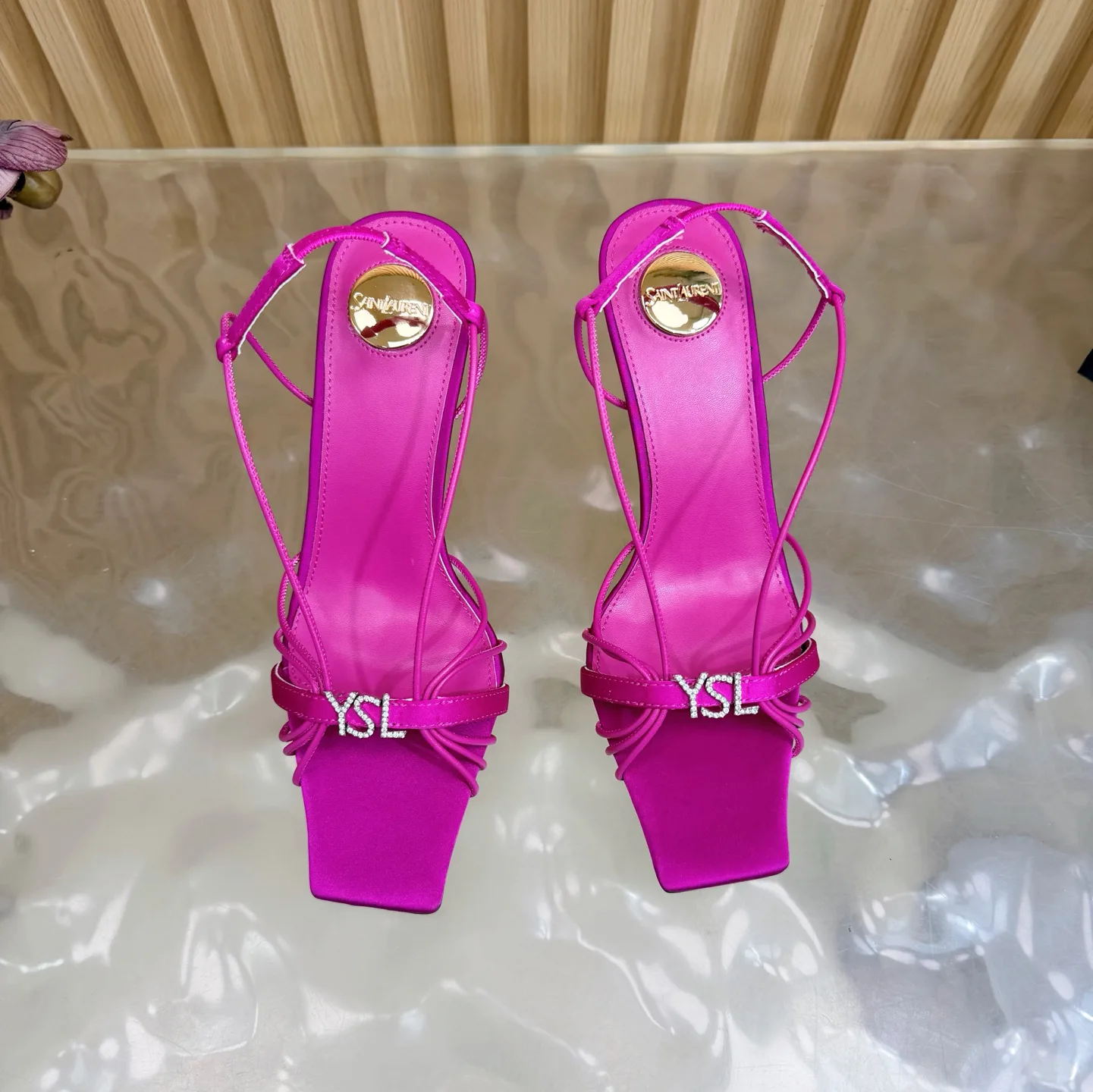 Босоножки Женские Saint Laurent 11109489