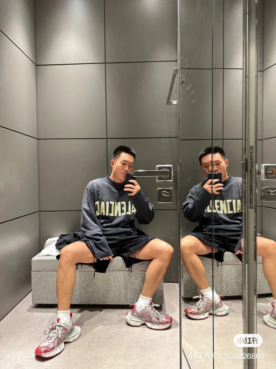 Лонгсливы Мужские Balenciaga 101758