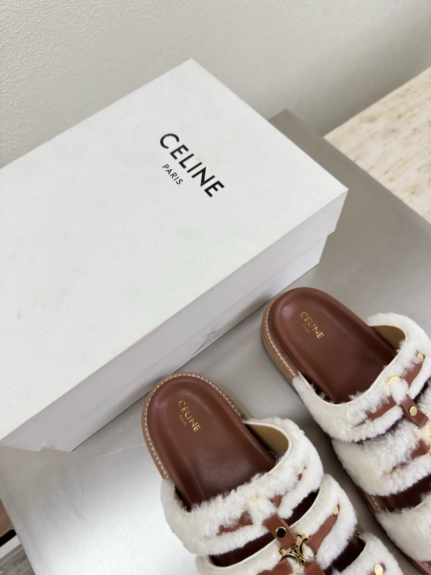 Шлепанцы Женские Celine 5084457