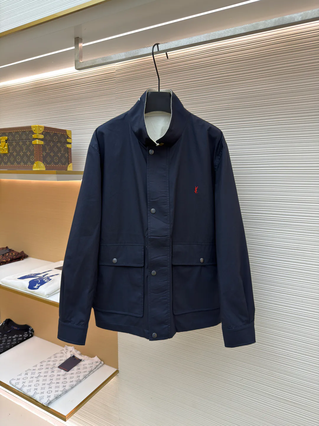 Куртки И Пуховики Мужские Saint Laurent 18209761