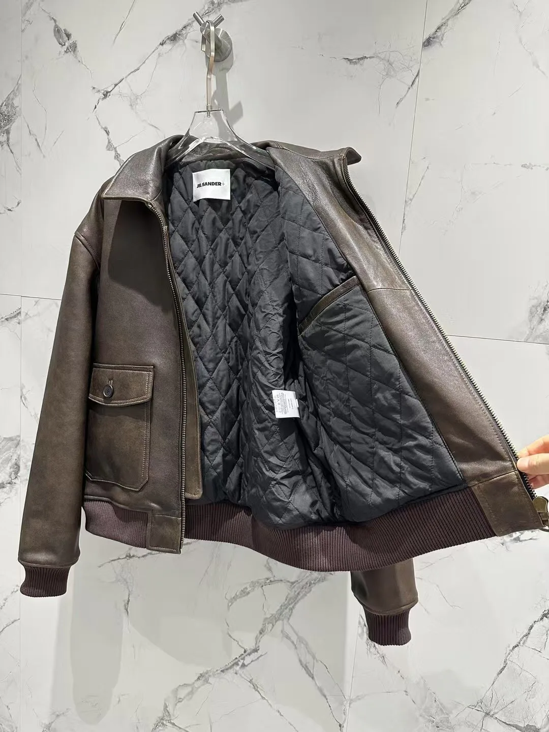 Кожаные Куртки И Дублёнки Женские Jil Sander 12778640