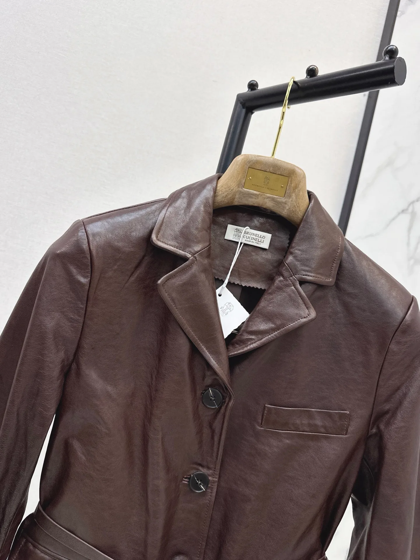 Кожаные Куртки И Дублёнки Женские Brunello Cucinelli 18407933