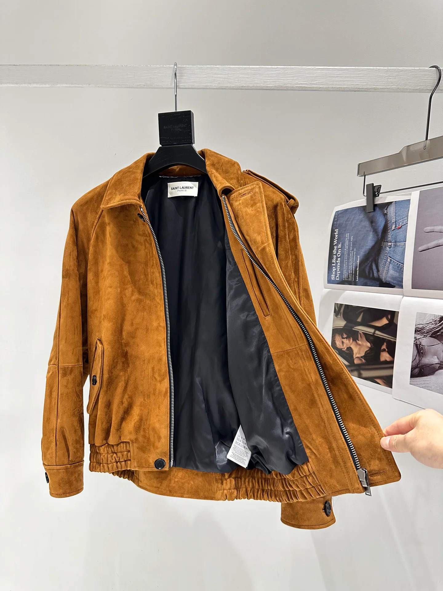 Кожаные Куртки И Дублёнки Женские Saint Laurent 11310672