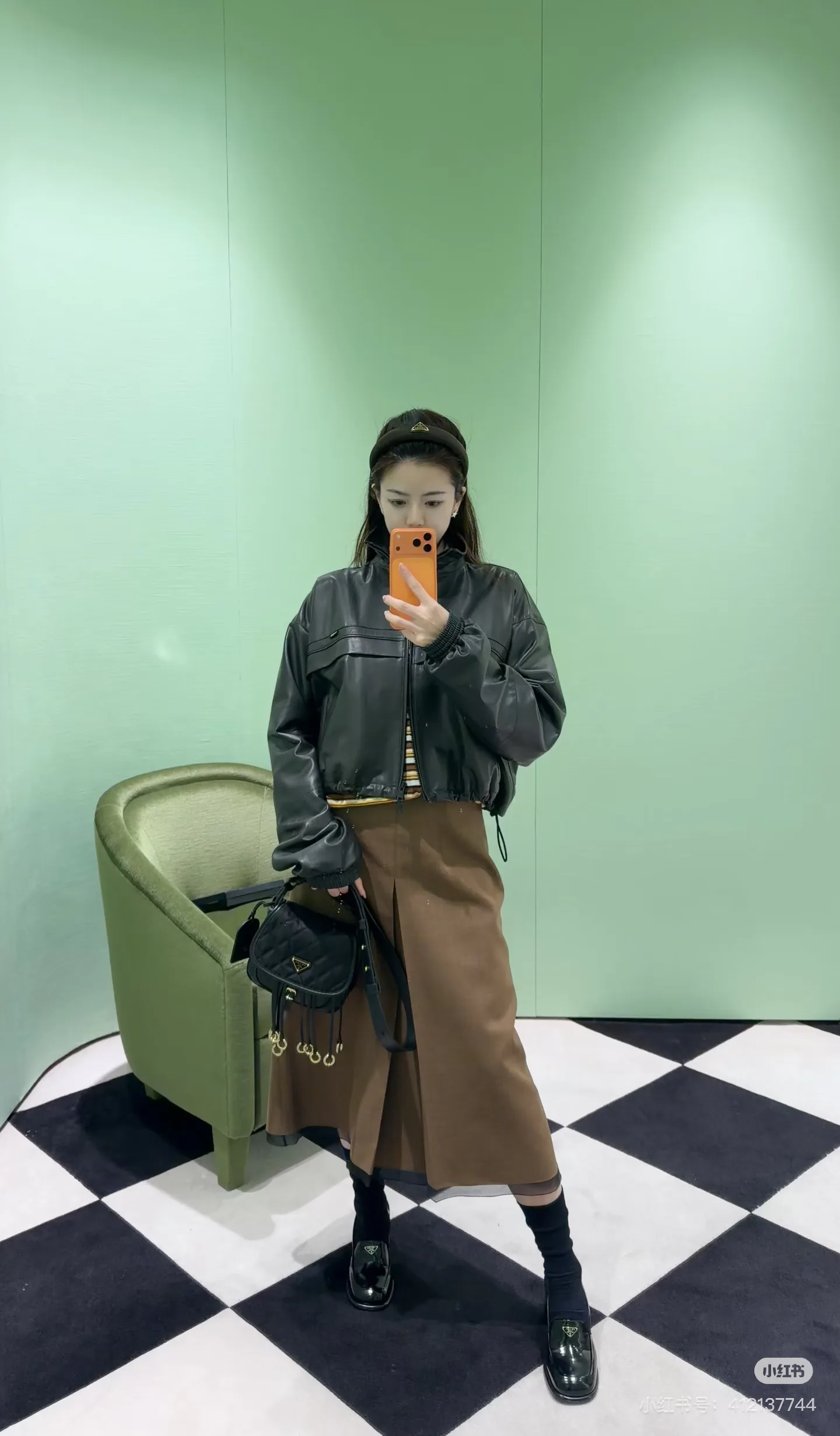 Кожаные Куртки И Дублёнки Женские Prada 18172848