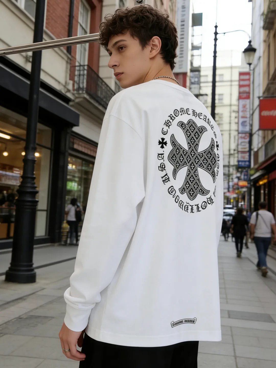 Лонгсливы Мужские Chrome Hearts 11182703