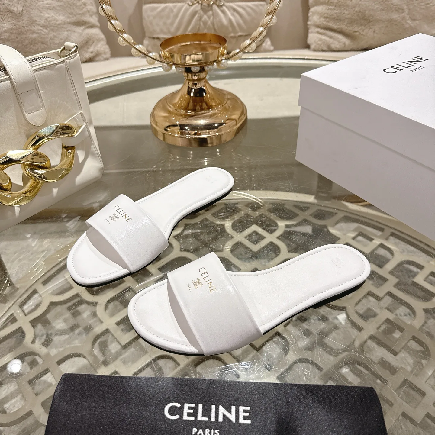 Шлепанцы Женские Celine 2375715
