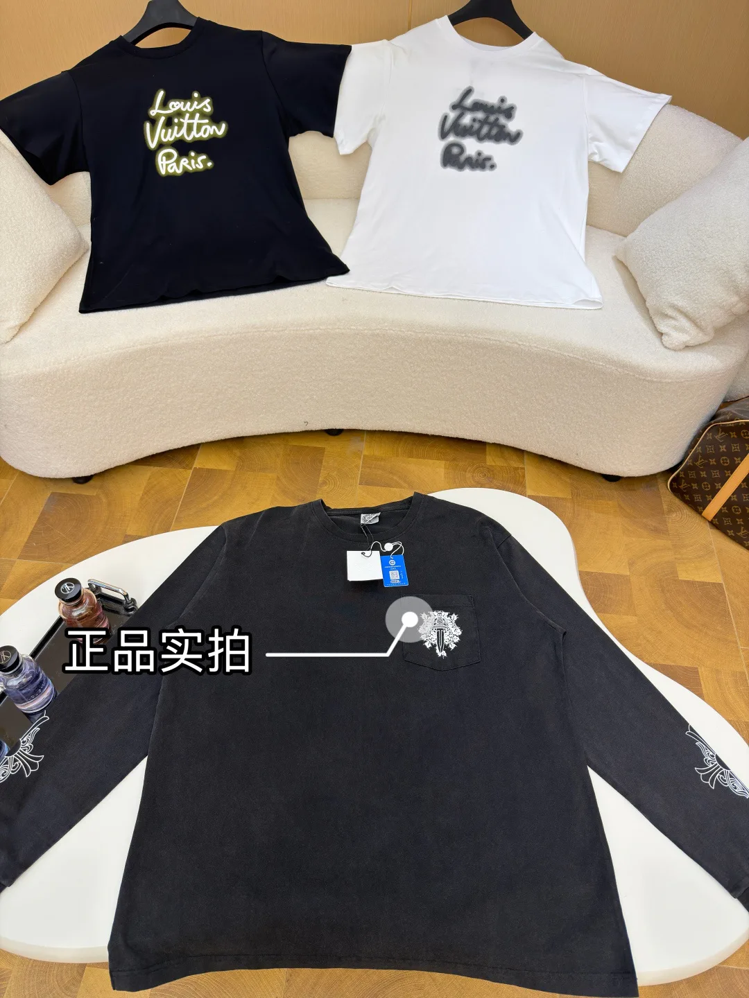 Лонгсливы Мужские Chrome Hearts 10452220