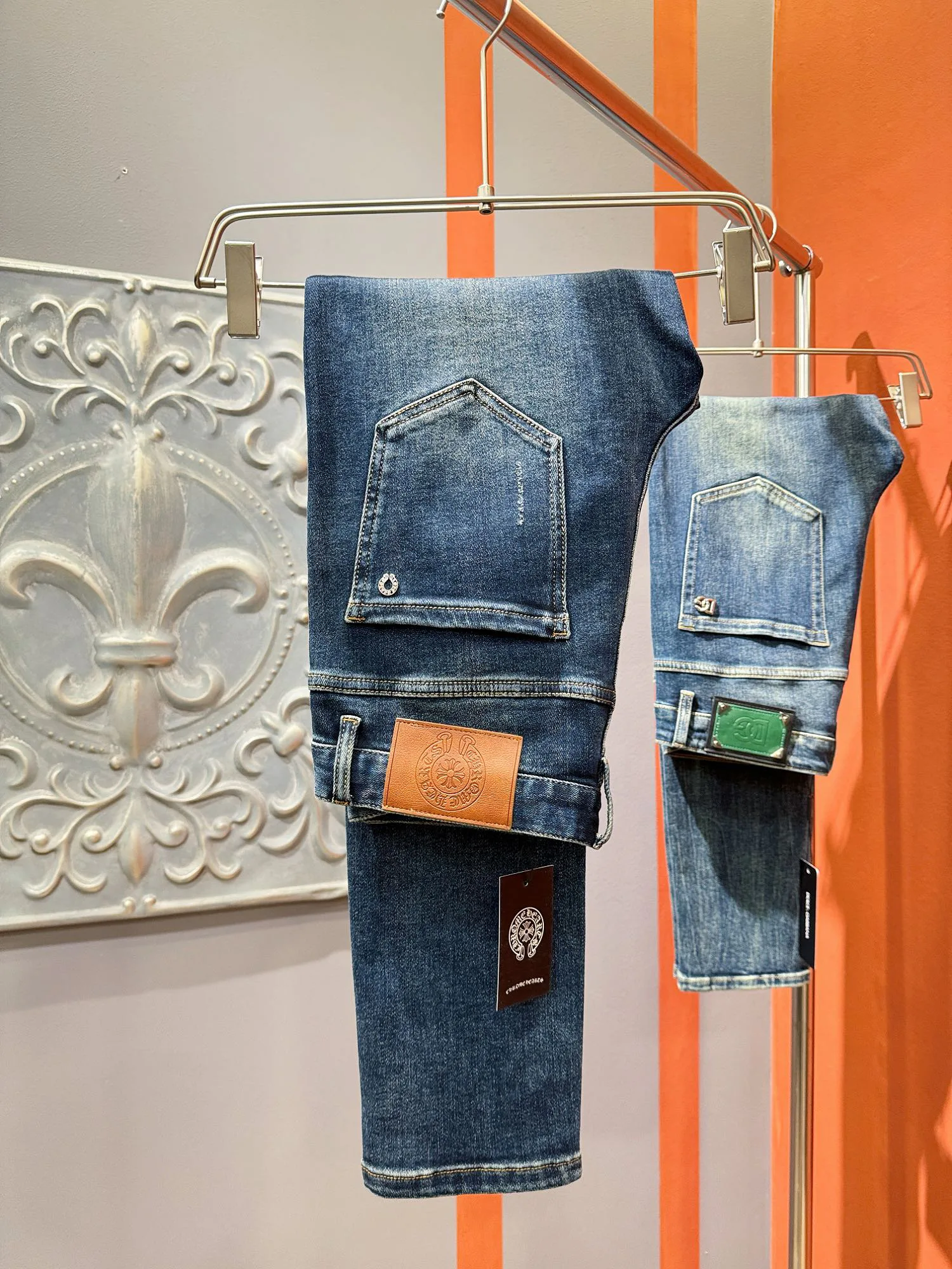 Джинсы Мужские Chrome Hearts 123579