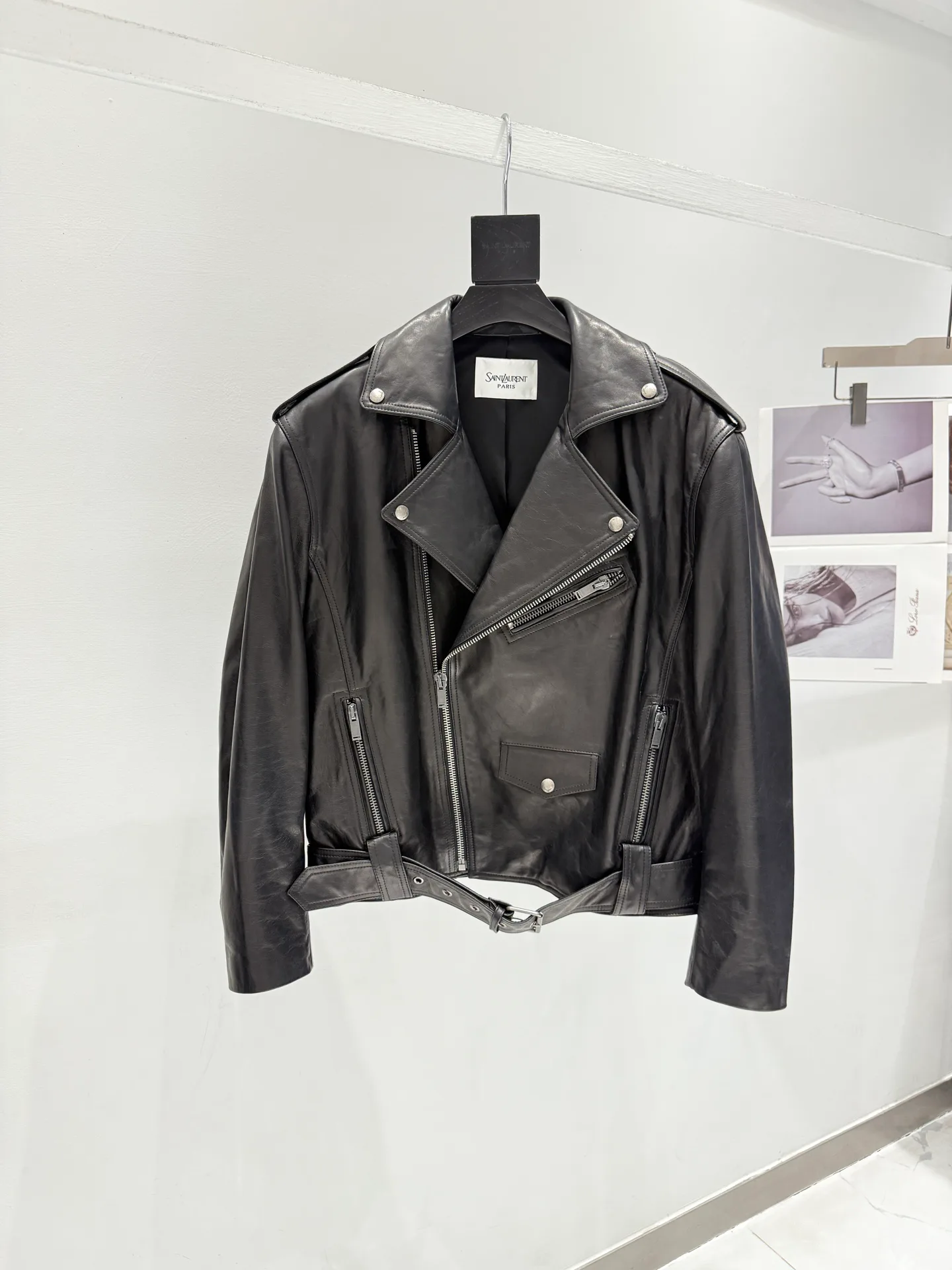 Кожаные Куртки И Дублёнки Женские Saint Laurent 18151065