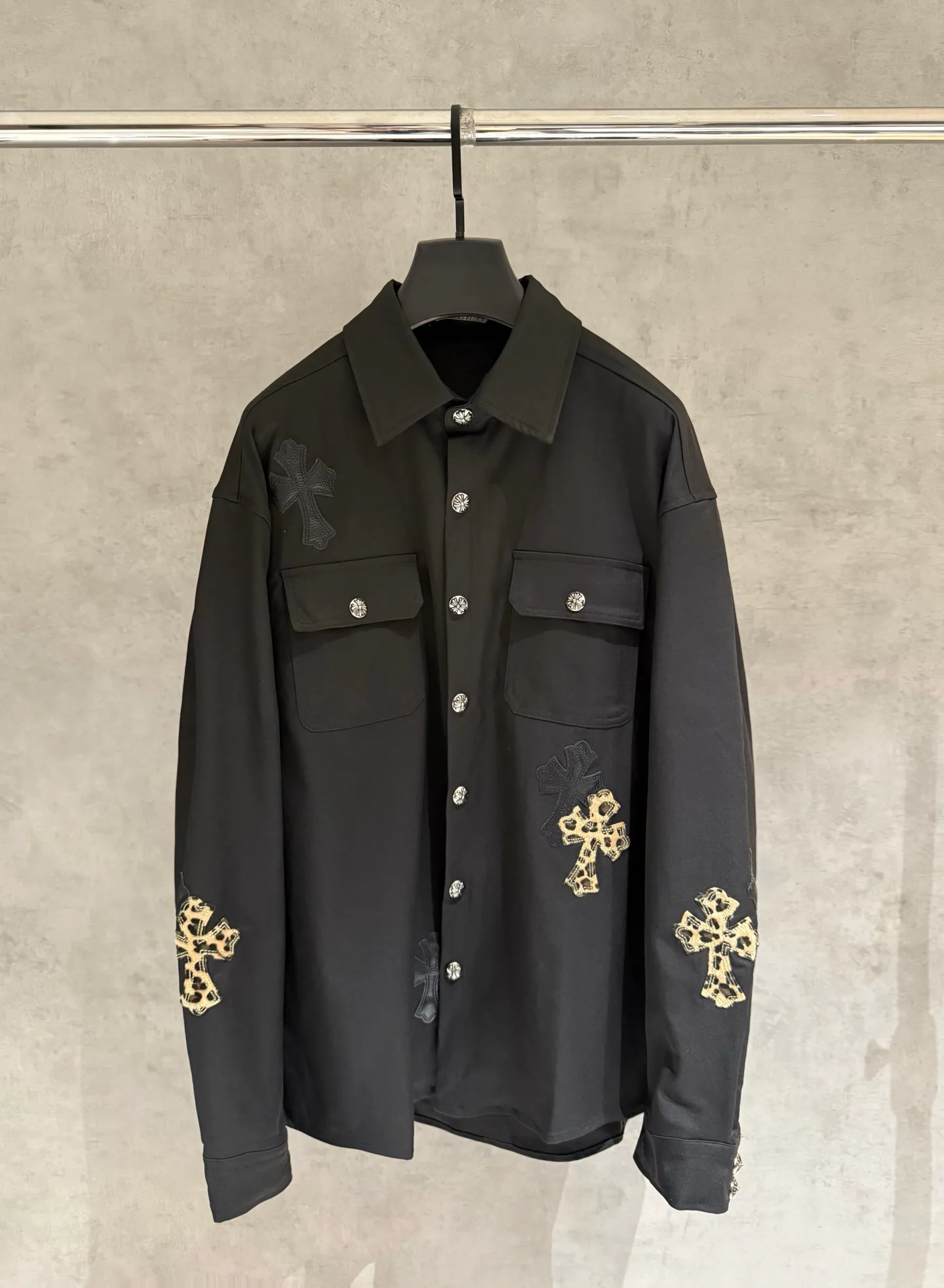 Кожаные Куртки И Дублёнки Мужские Chrome Hearts 11264954