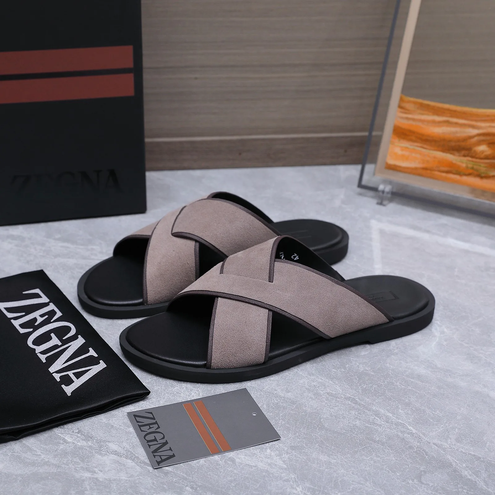 Шлепанцы Мужские Zegna 17514985