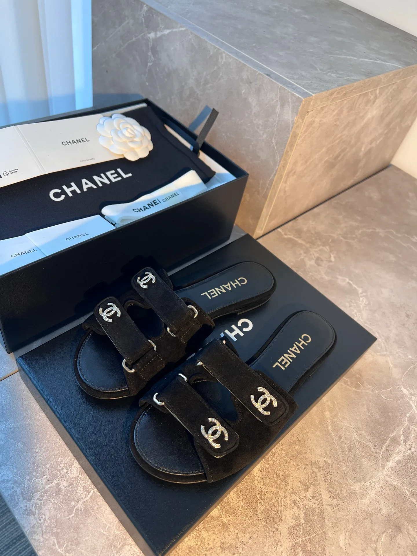 Шлепанцы Женские Chanel 13571449