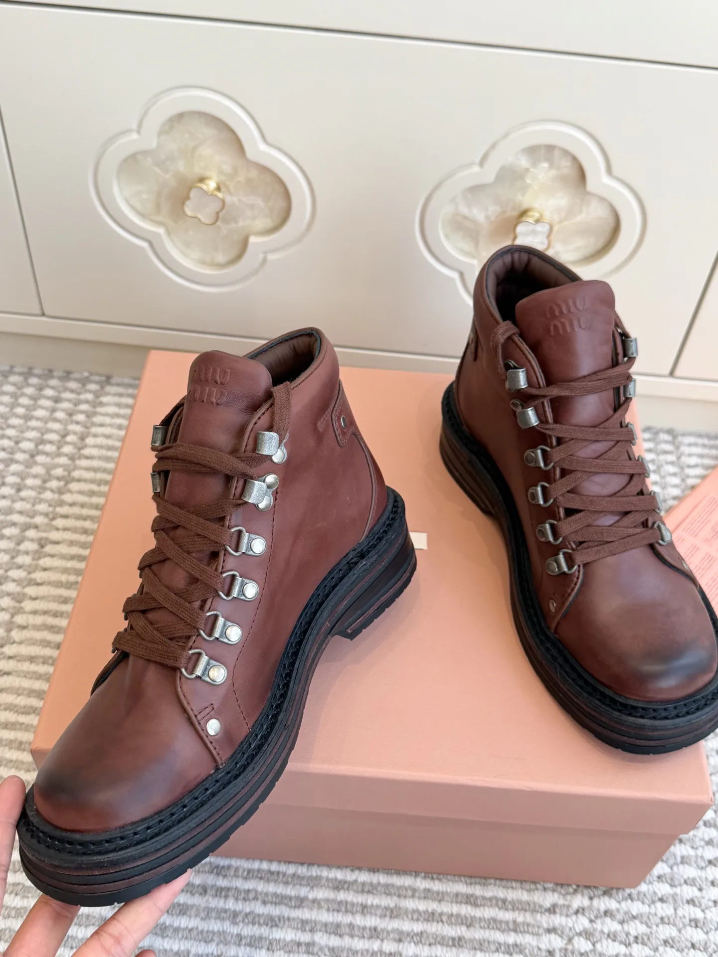 Ботинки Женские Miu Miu 17943212