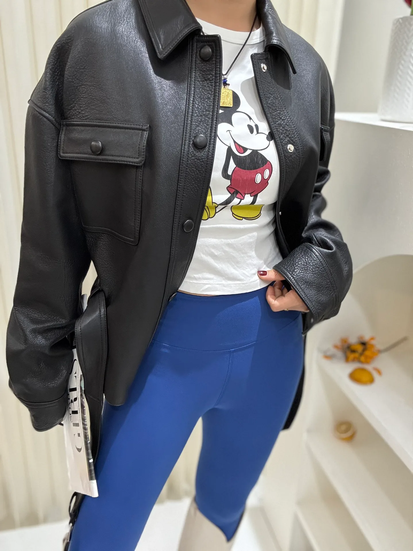 Кожаные Куртки И Дублёнки Женские Saint Laurent 15091