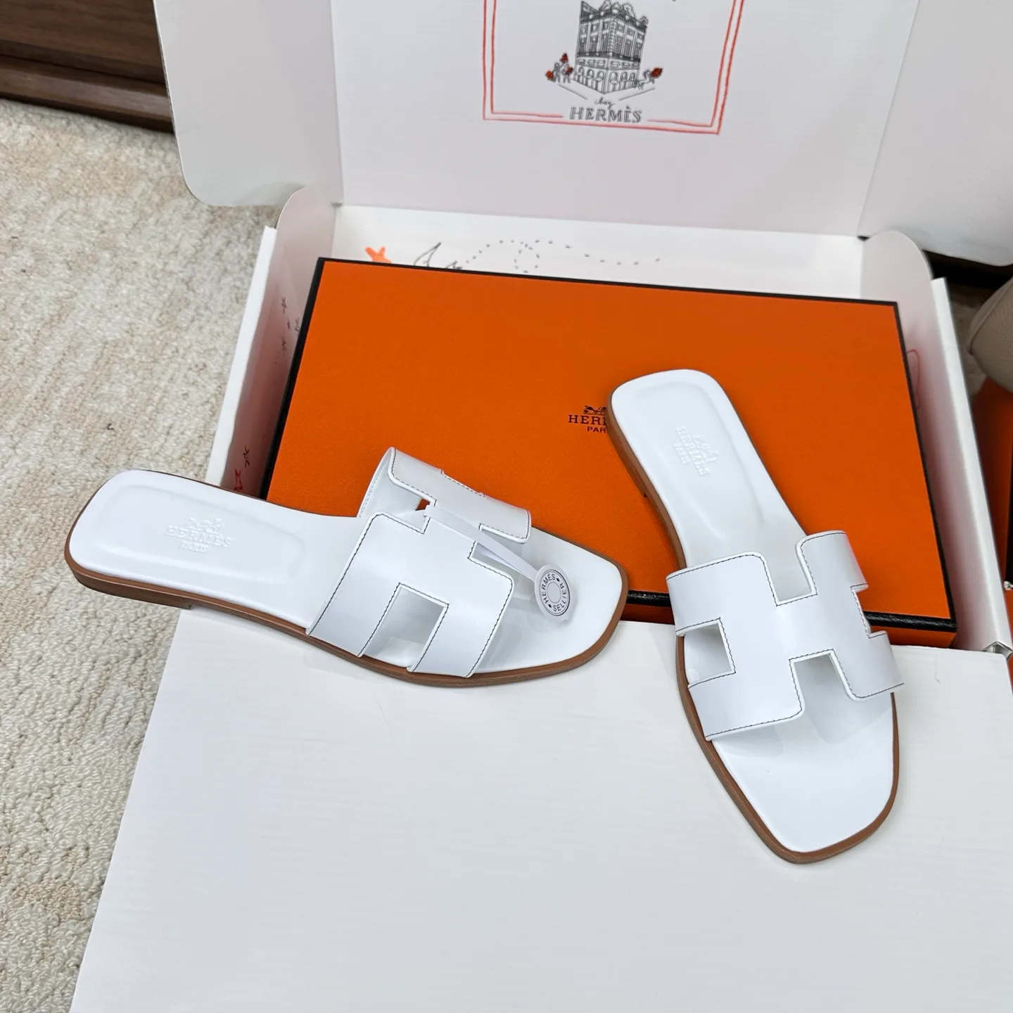 Шлепанцы Женские Hermes 3043274