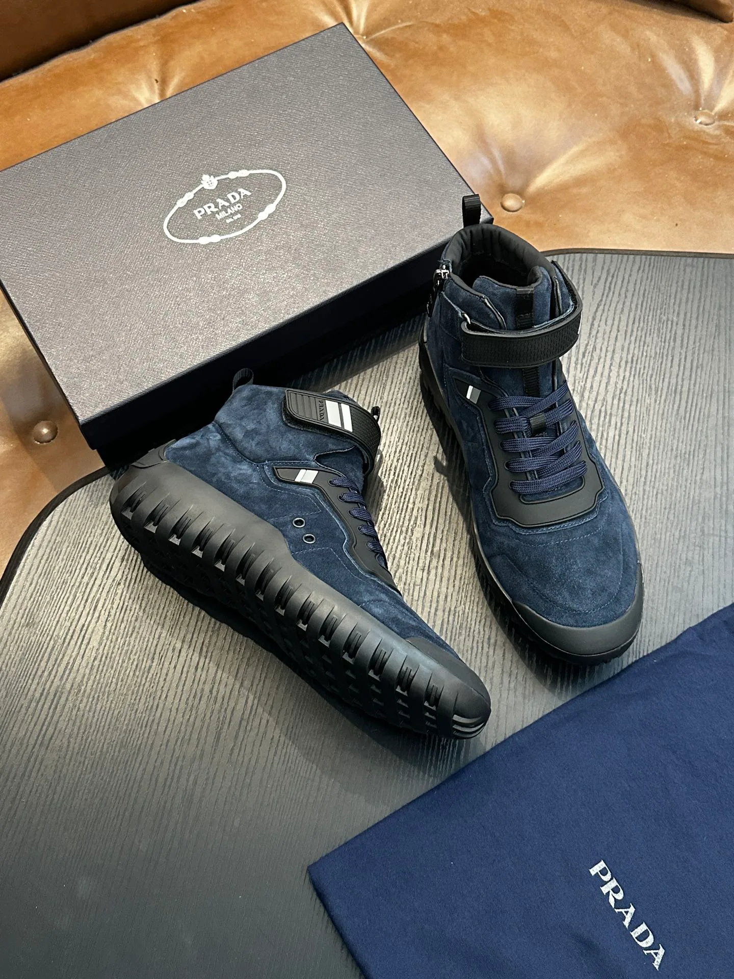 Кроссовки Мужские Prada 405041