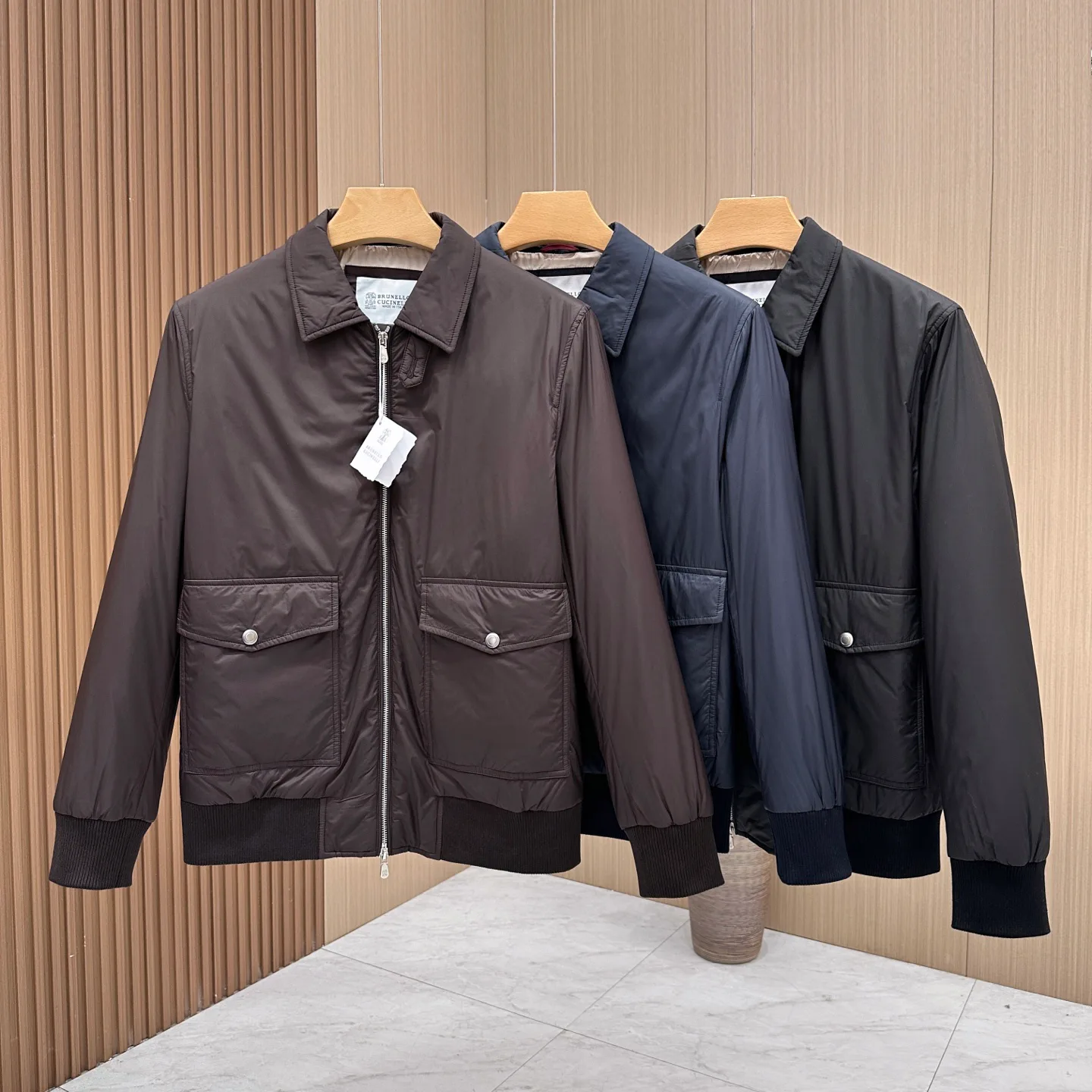 Куртки И Пуховики Мужские Brunello Cucinelli 562669