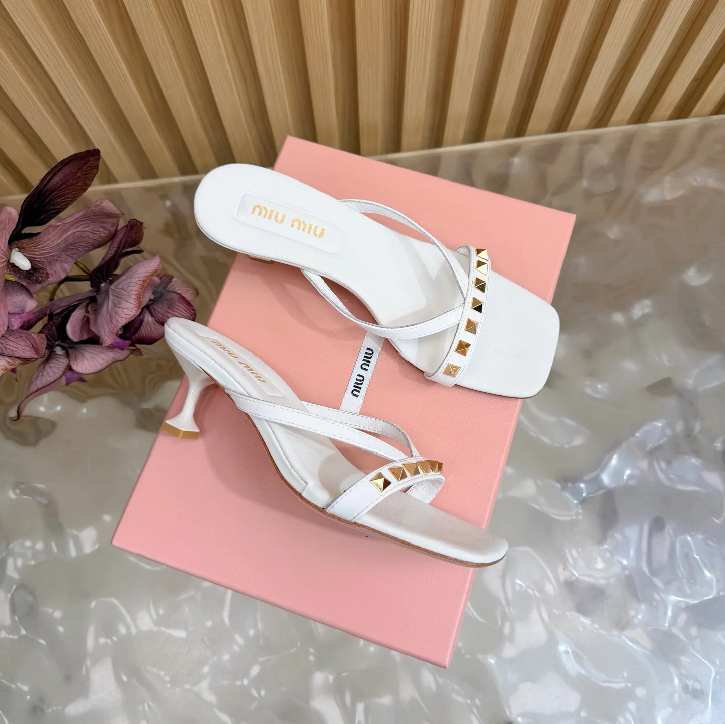 Шлепанцы Женские Miu Miu 9597382