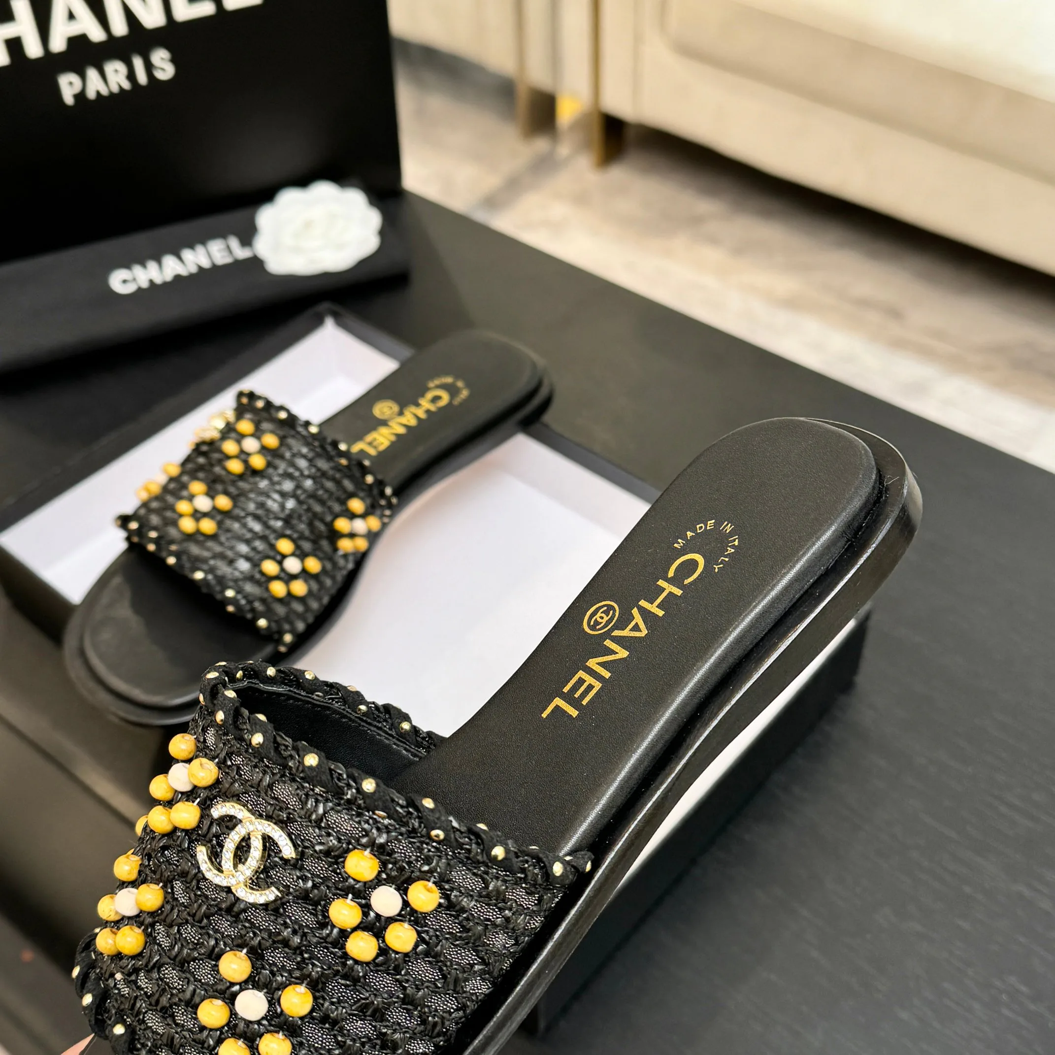 Шлепанцы Женские Chanel 10611363