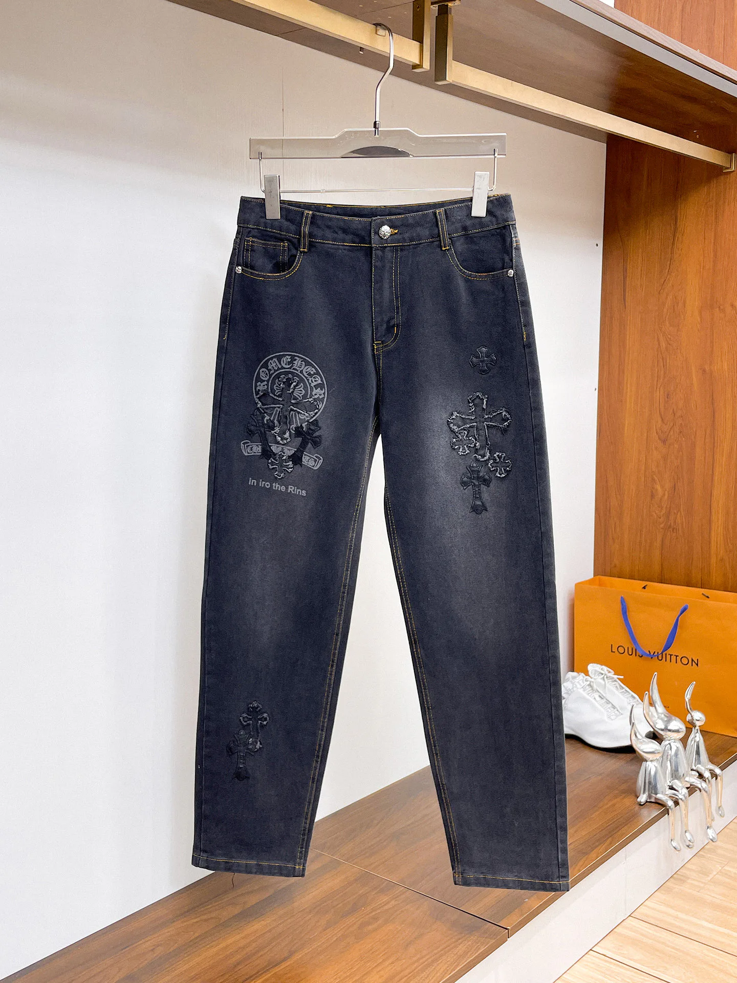 Джинсы Женские Chrome Hearts 5067167