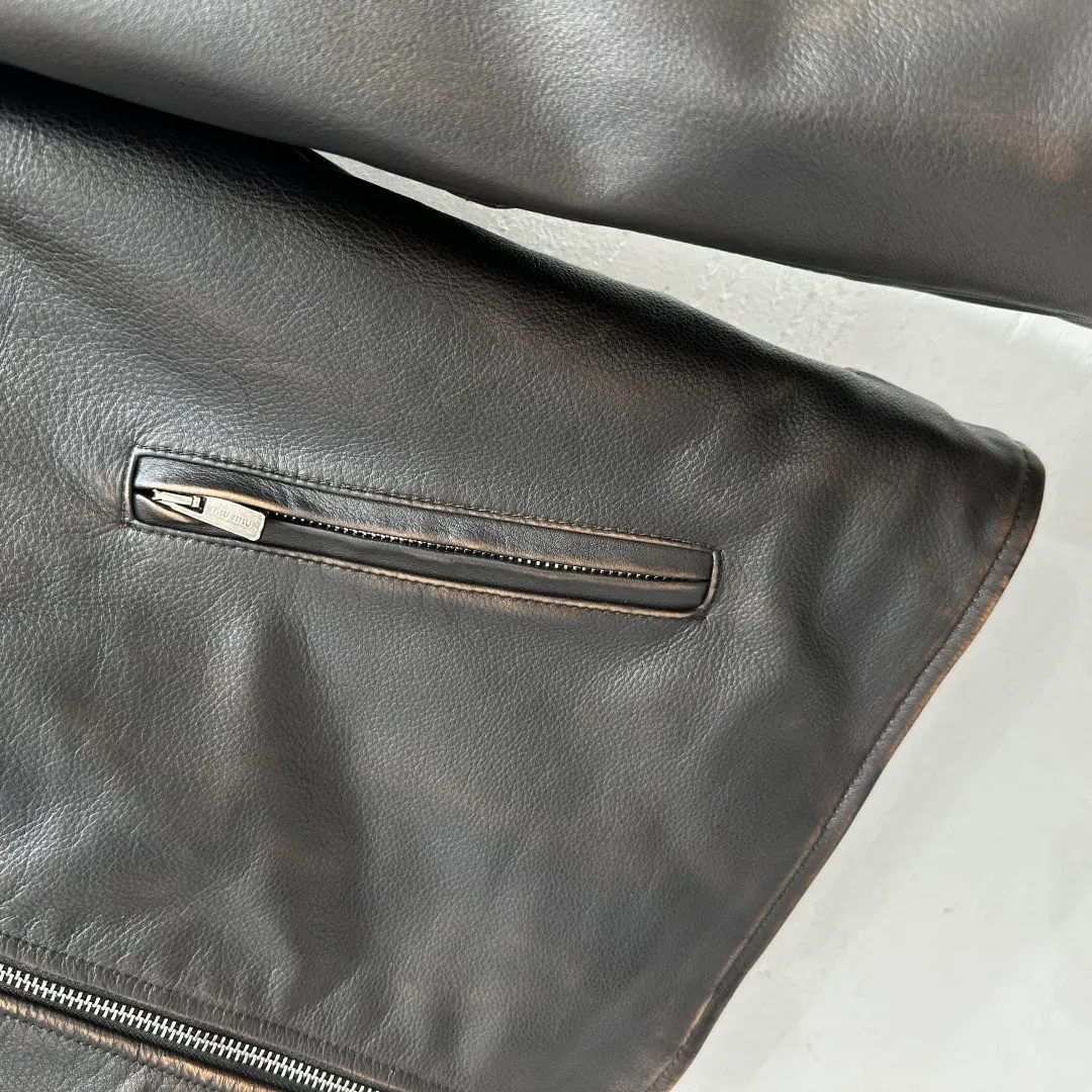 Кожаные Куртки И Дублёнки Женские Miu Miu 853659