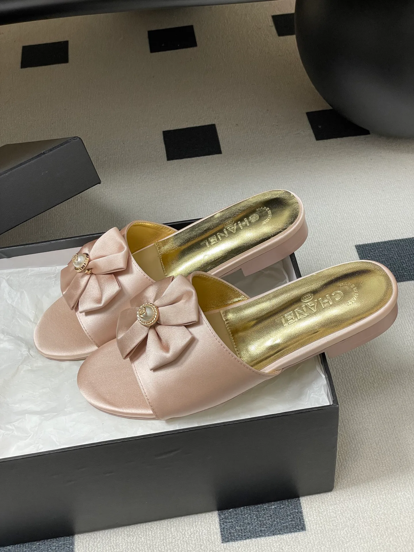 Шлепанцы Женские Chanel 1159676