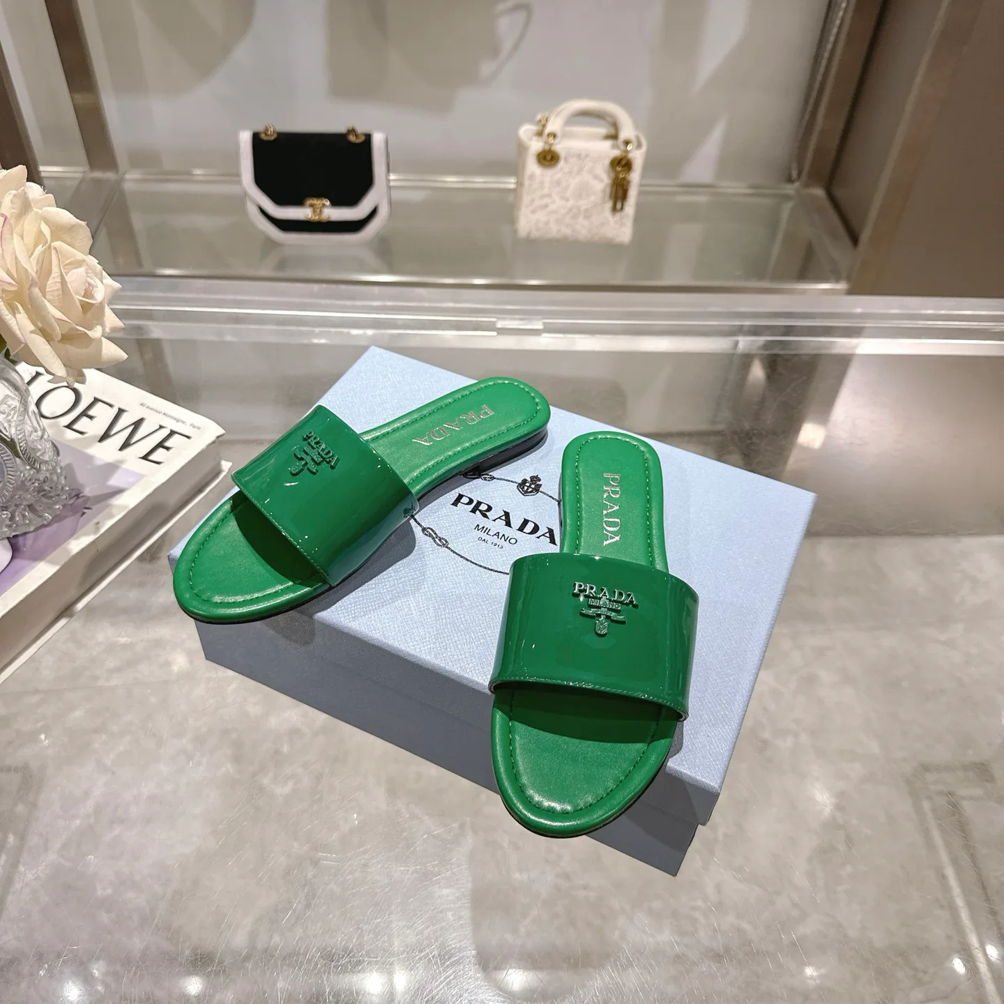 Шлепанцы Женские Prada 490964