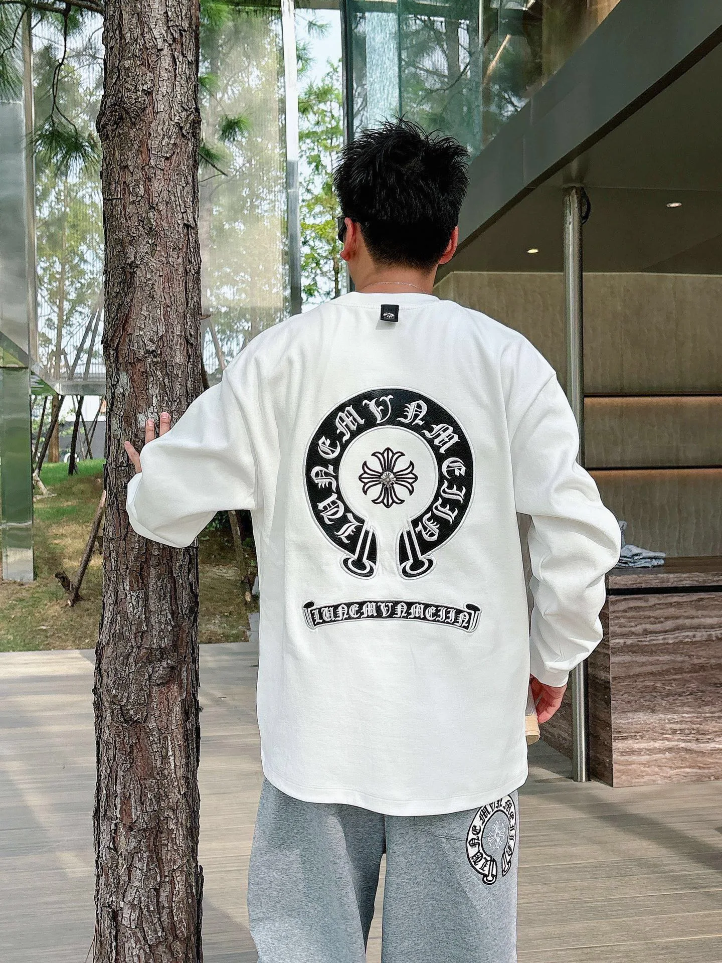 Лонгсливы Мужские Chrome Hearts 787637