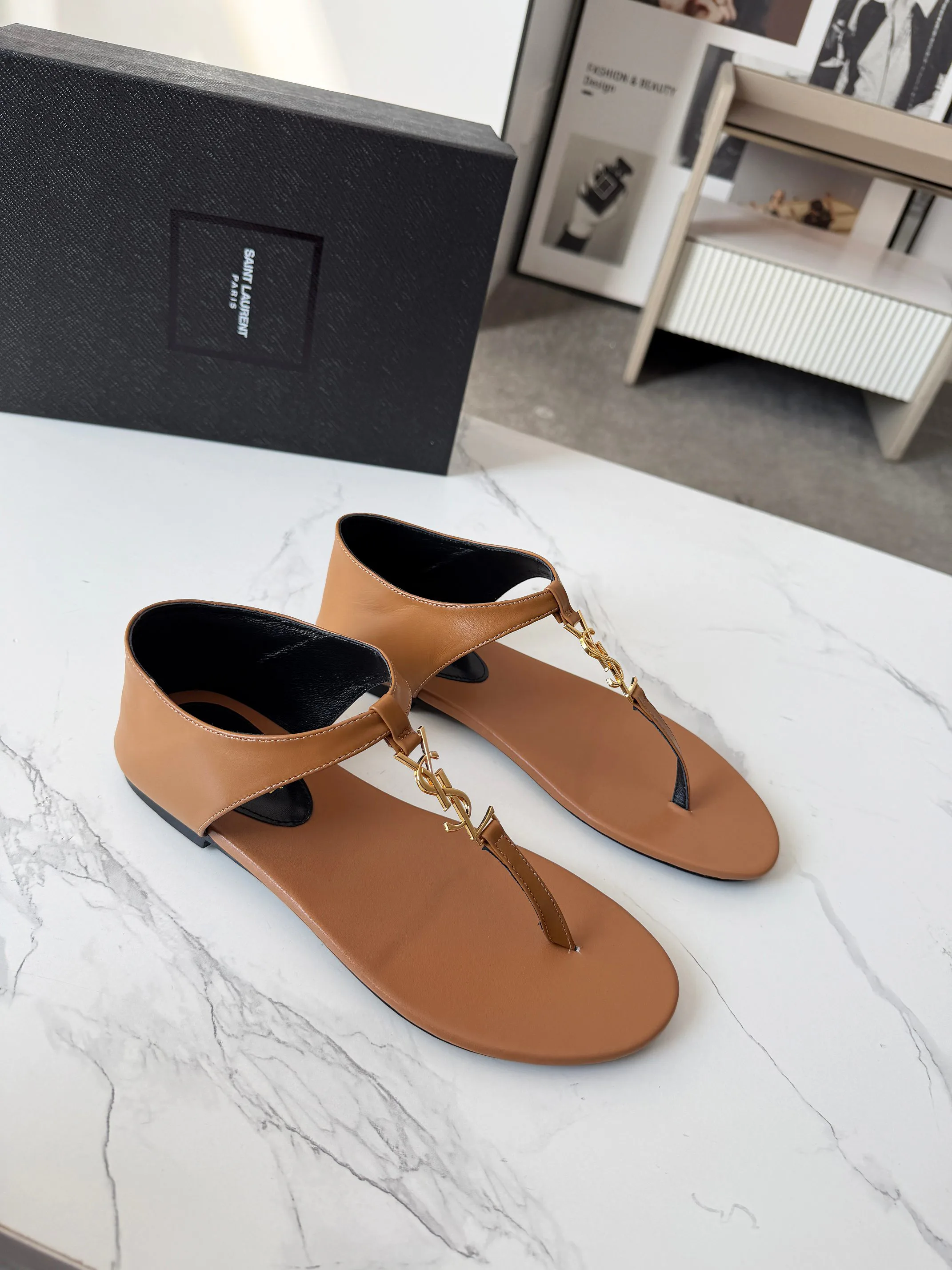 Сандалии Женские Saint Laurent 755714