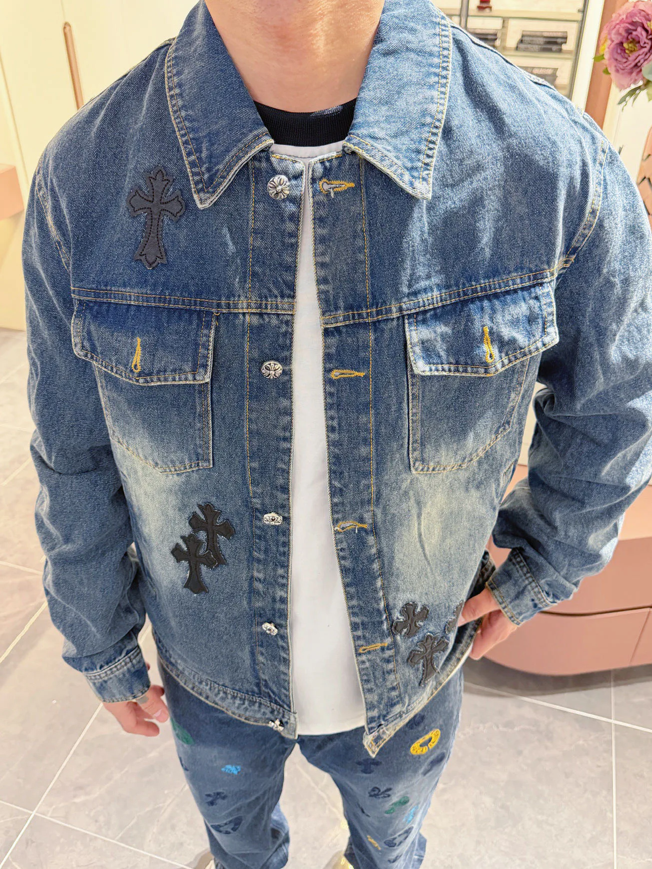 Куртки И Пуховики Мужские Chrome Hearts 18197296