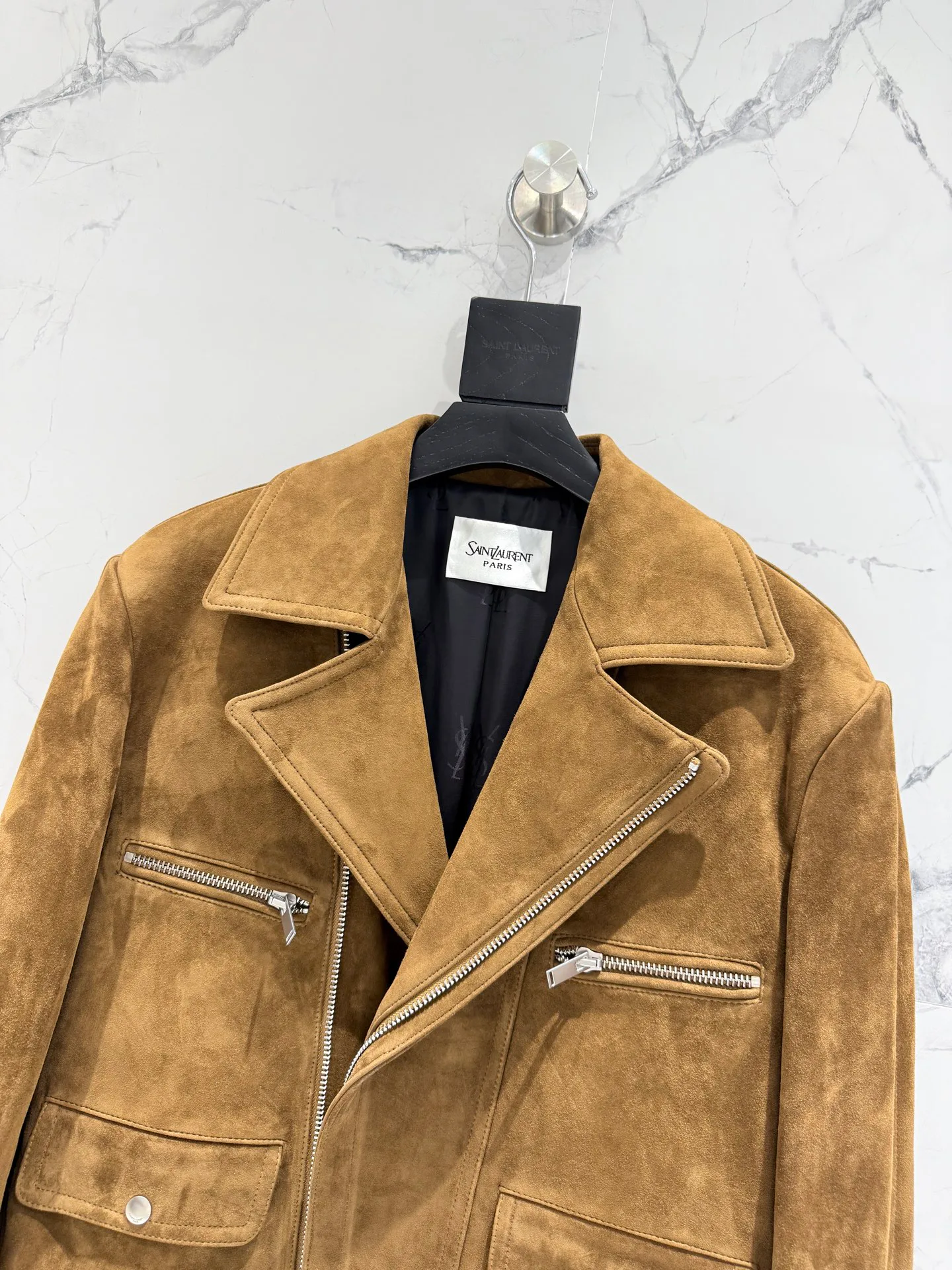 Кожаные Куртки И Дублёнки Женские Saint Laurent 18151056